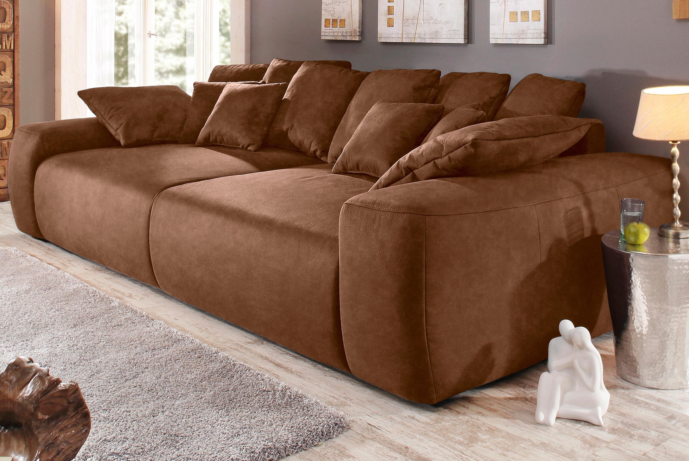 Big-Sofa »Sundance, B/T 302/137 cm«, Dauerschläfer mit Hygiene-Topper und Transporttasche