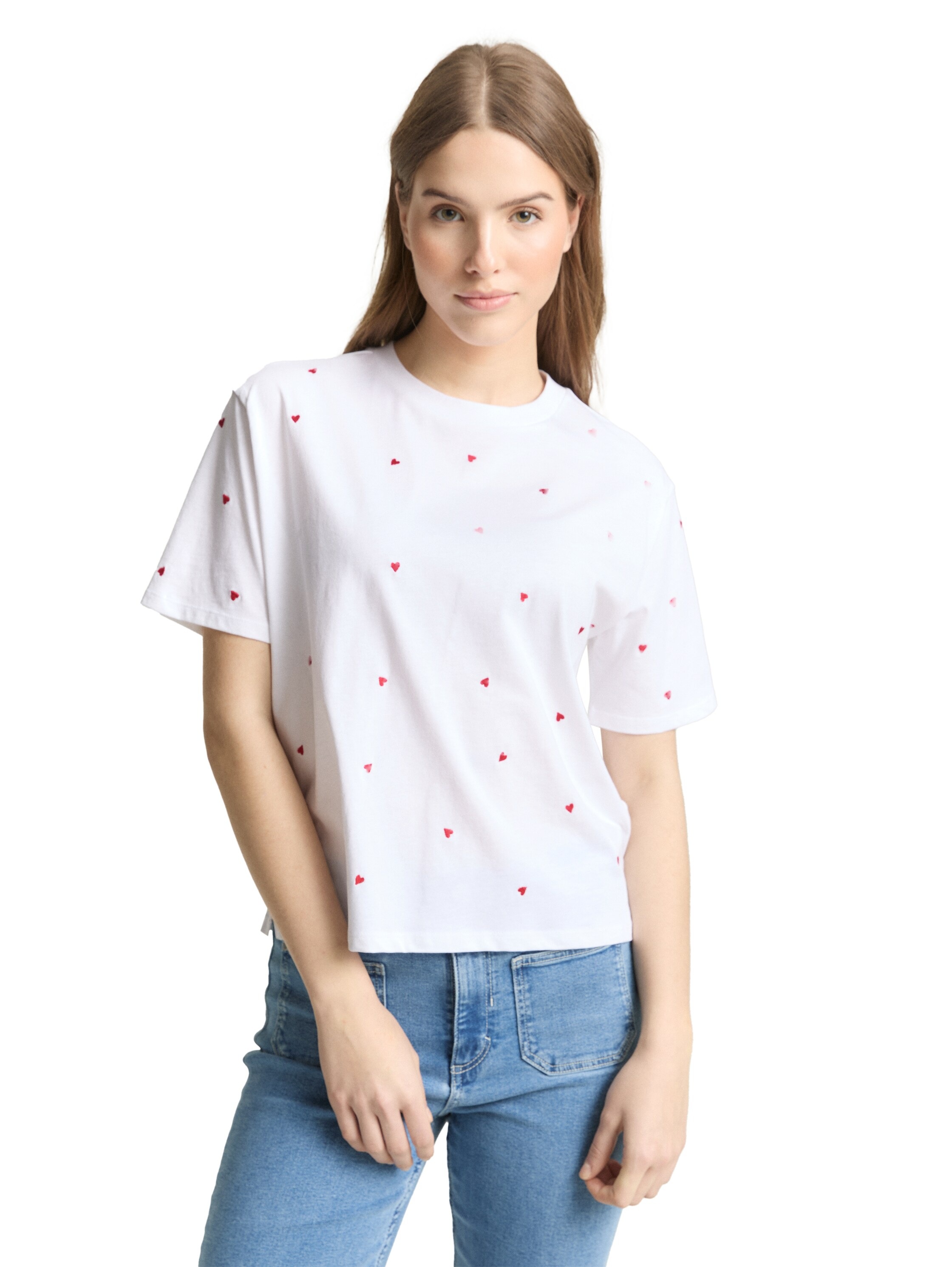 Image of TOM TAILOR Denim T-Shirt mit All-Over Print