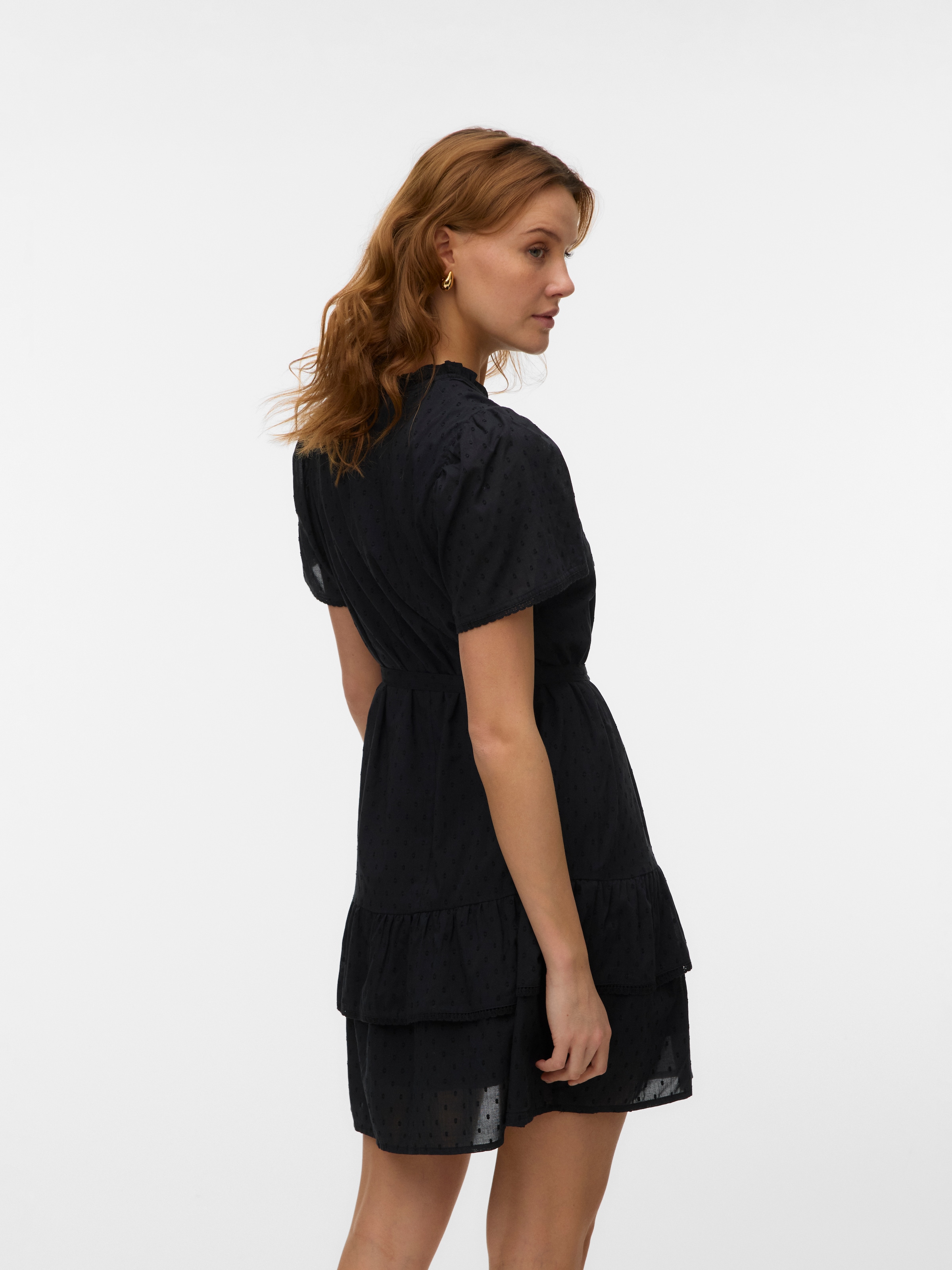 Vero Moda Minikleid »VMTRINE SS SHORT LACE DRESS WVN NOOS« Baumwolle