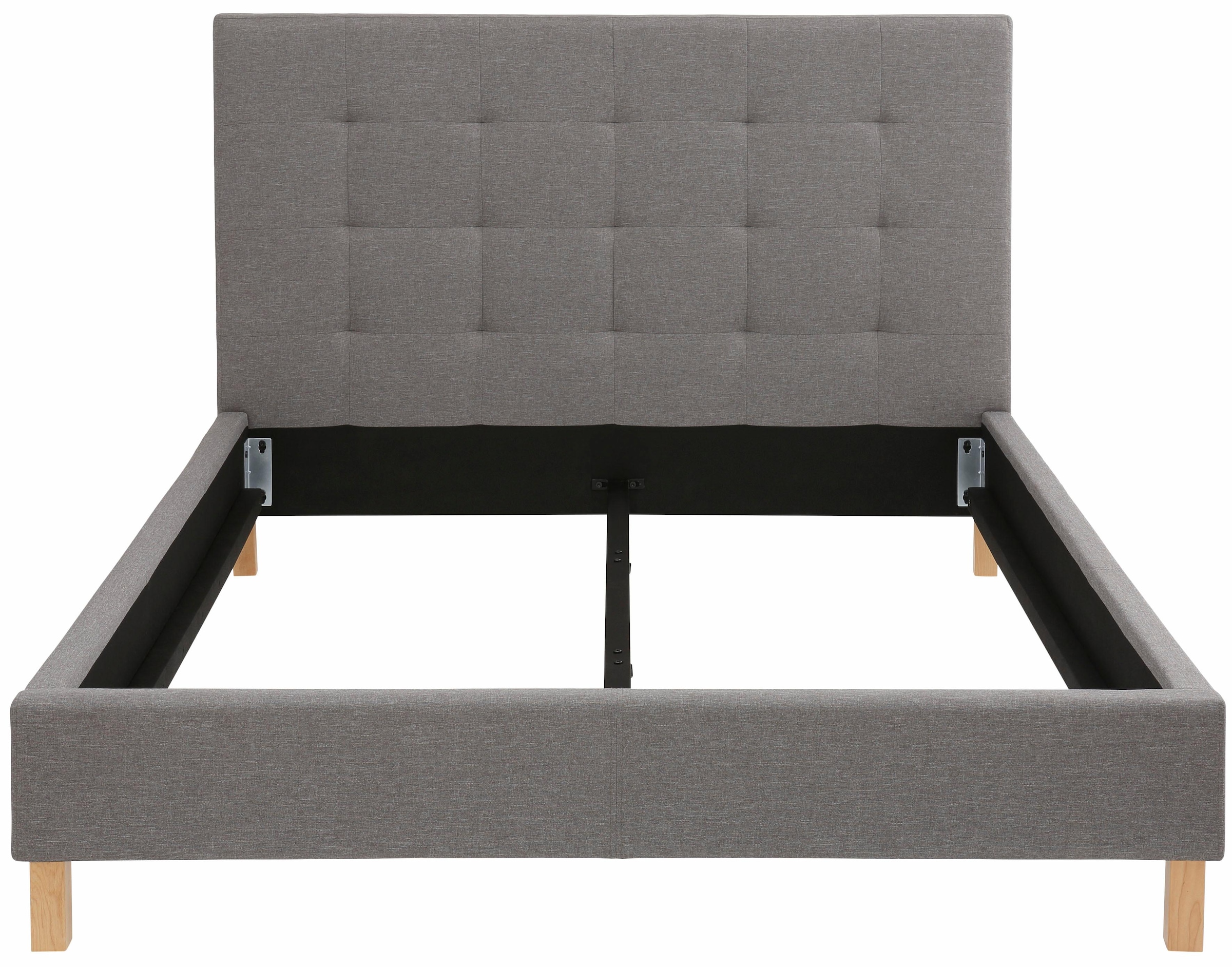 Home affaire Polsterbett »Pellworm« wahlweise in 4 Breiten, mit aufwendiger Steppung am Kopfteil