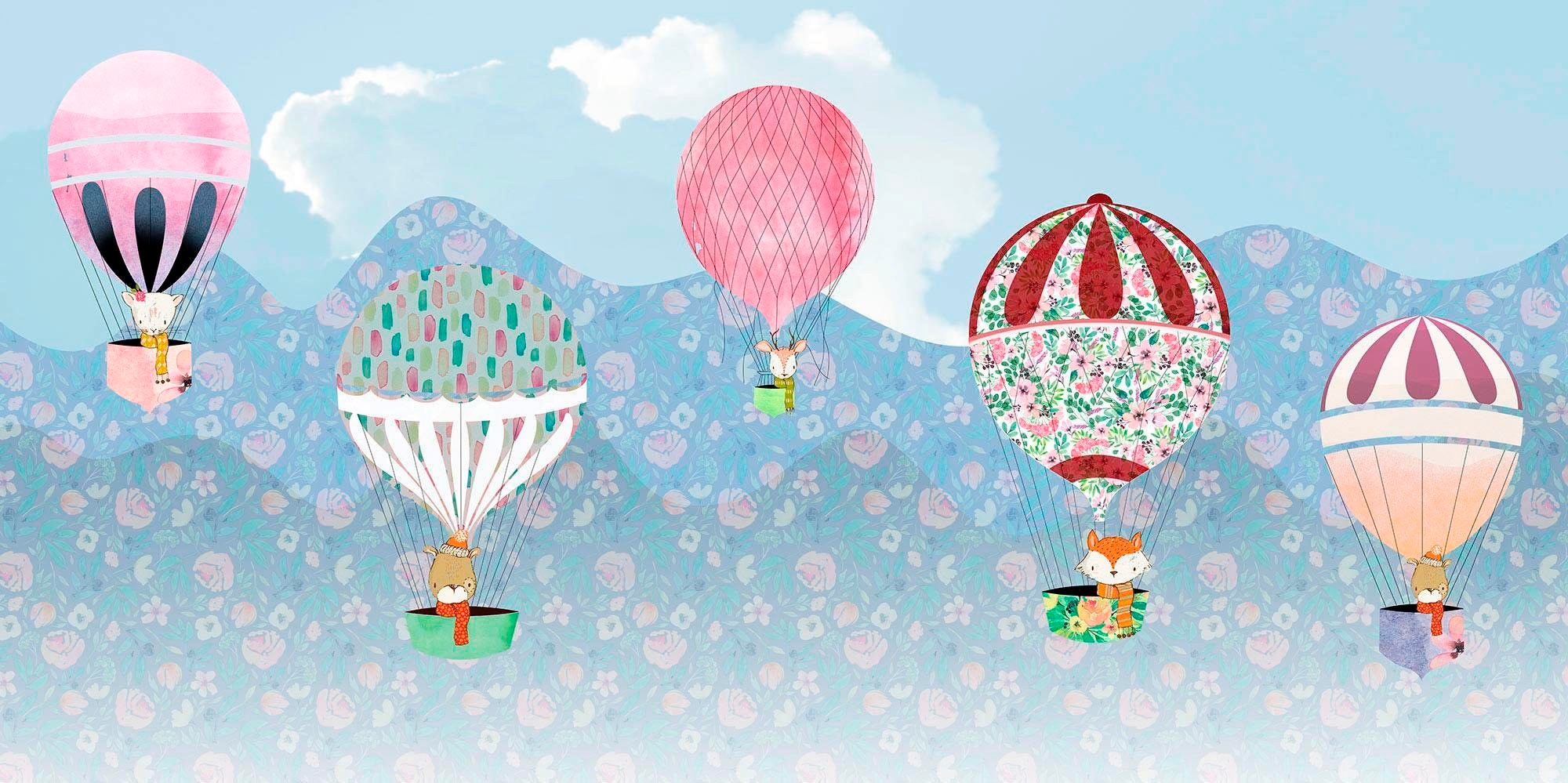 Image of Komar Vliestapete »Pure Happy Balloon«, Comic bei Ackermann Versand Schweiz