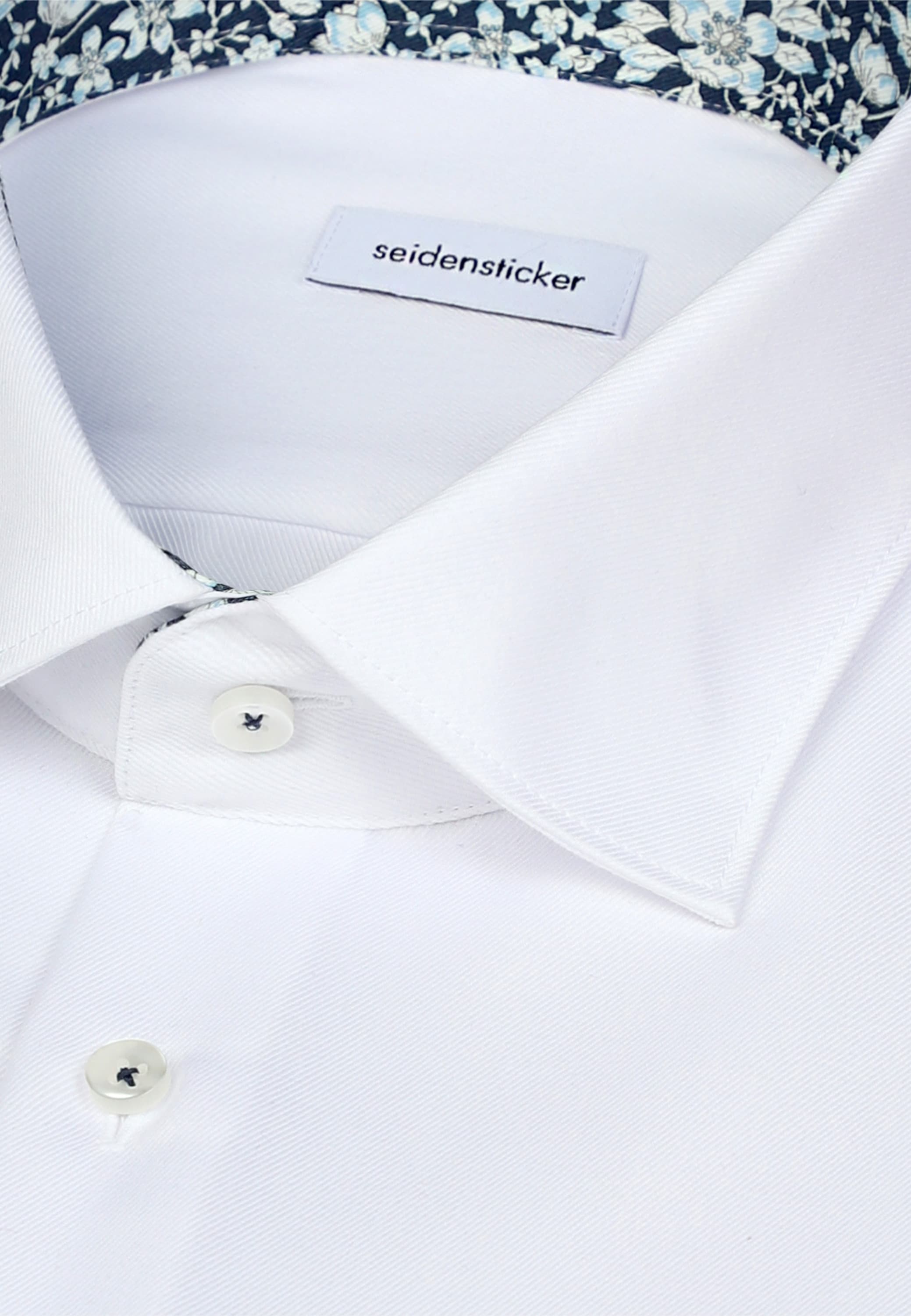 seidensticker Businesshemd »Schwarze Rose« Shaped 1/1 Kentkragen Uni
