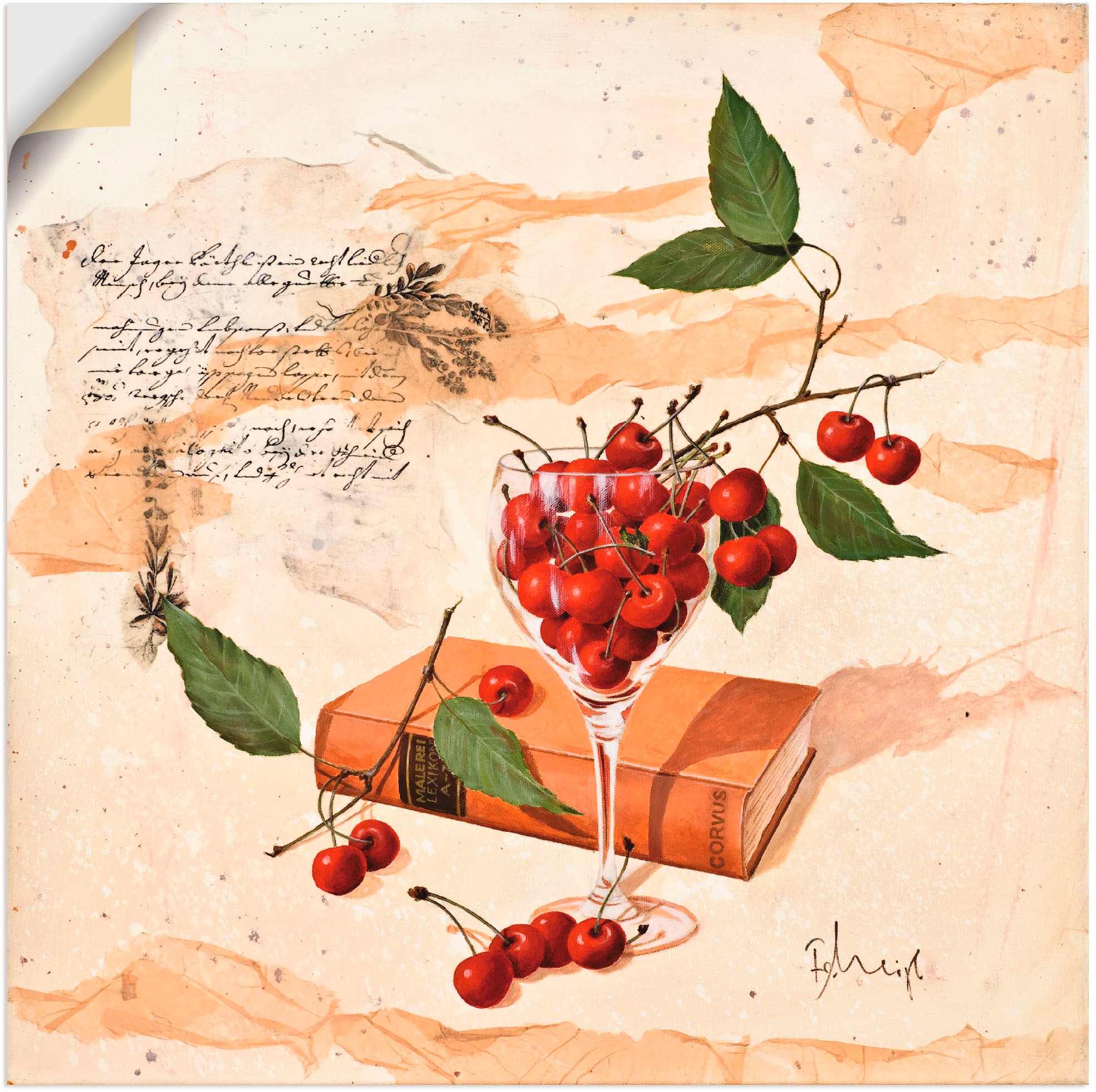 Image of Artland Wandbild »Moderne Cosmea Variation«, Arrangements, (1 St.), in vielen Grössen & Produktarten -Leinwandbild, Poster, Wandaufkleber / Wandtattoo auch für Badezimmer geeignet bei Ackermann Versand Schweiz