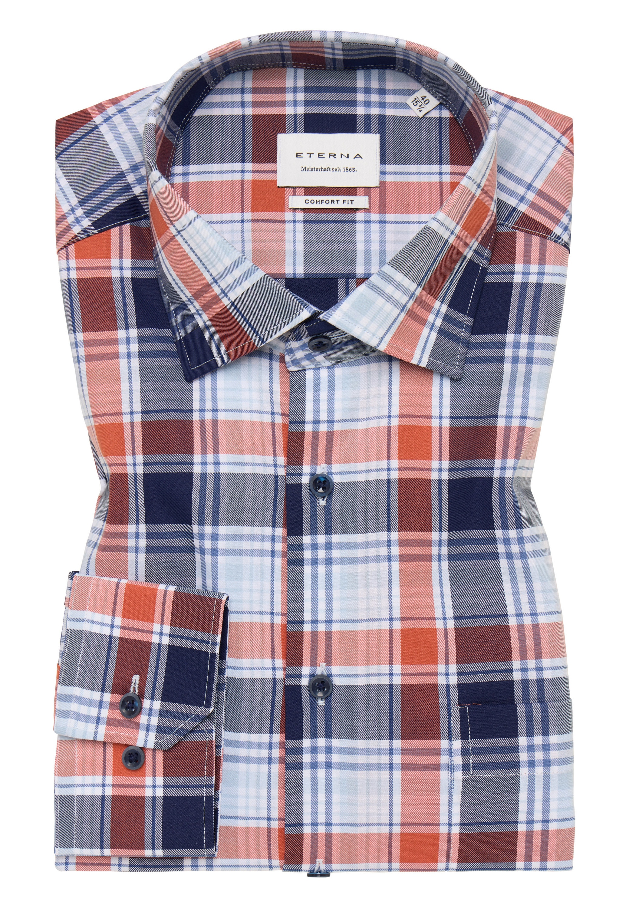 Eterna Langarmhemd »COMFORT FIT«, NON IRON (bügelfrei)
