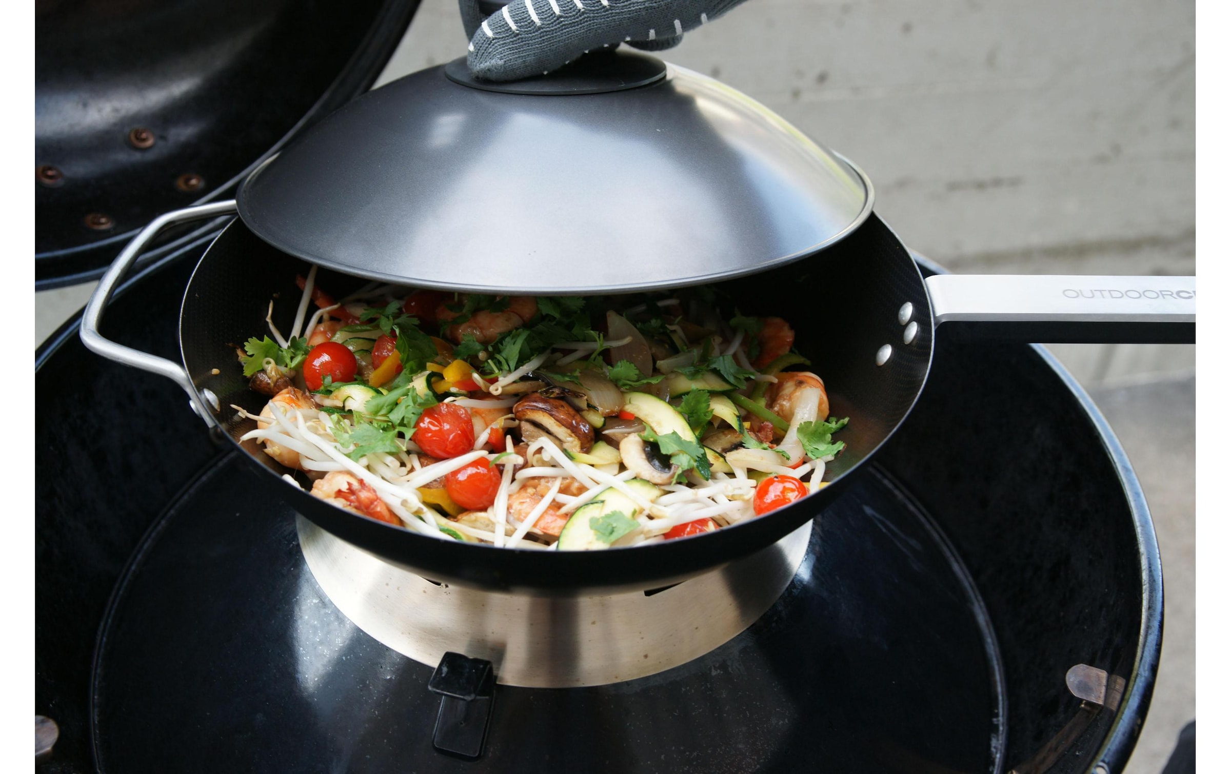 OUTDOORCHEF Wok »Ø 35 cm« Karbon-Stahl