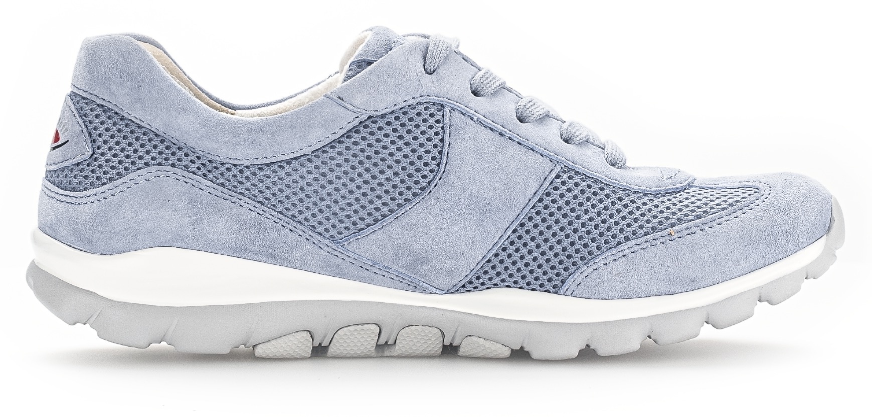 Gabor Rollingsoft Keilsneaker, Freizeitschuh, Halbschuh, Schnürschuh mit OPTIFIT-Wechselfussbett
