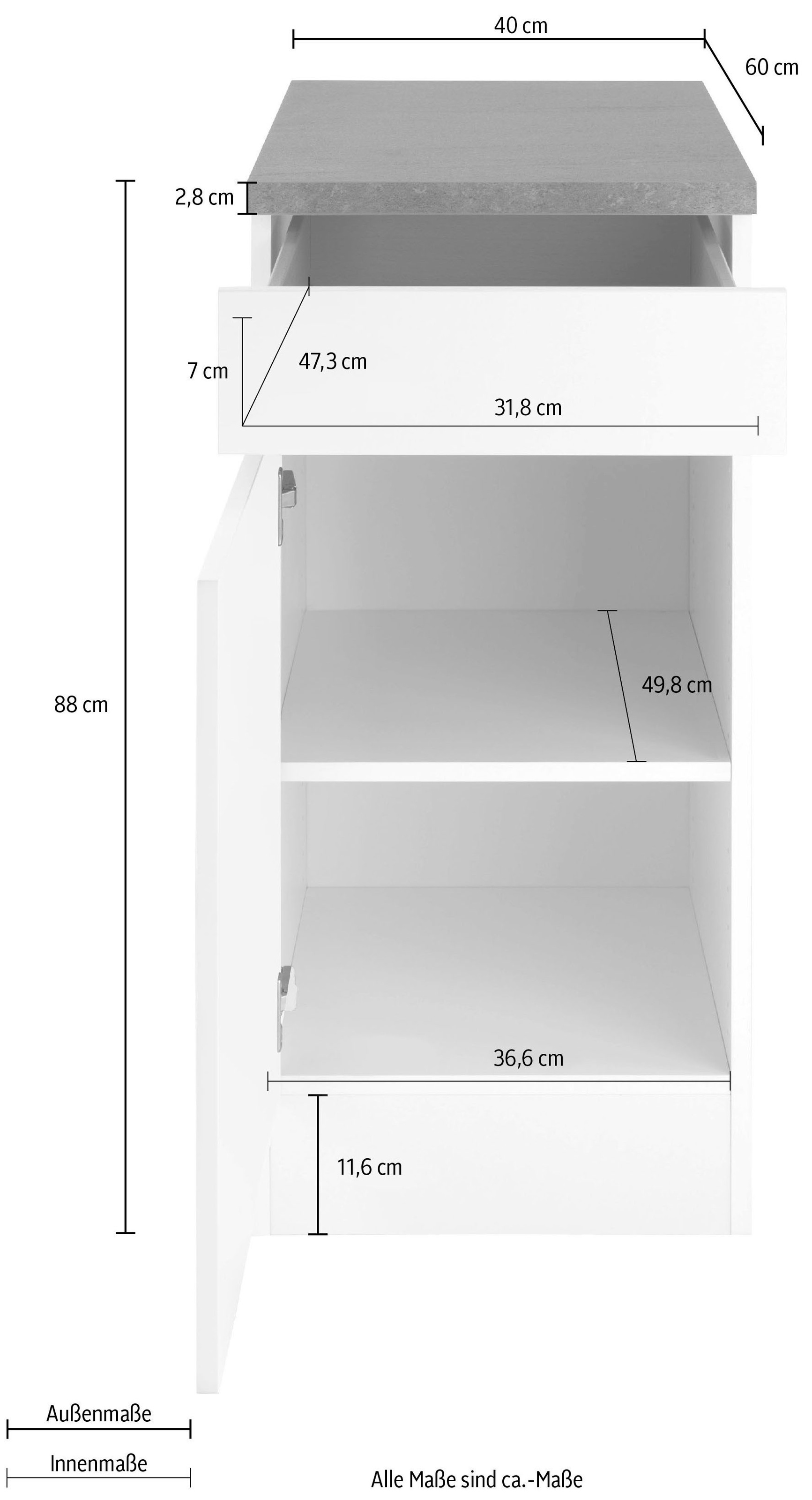 OPTIFIT Unterschrank »Roth«, Breite 40 cm