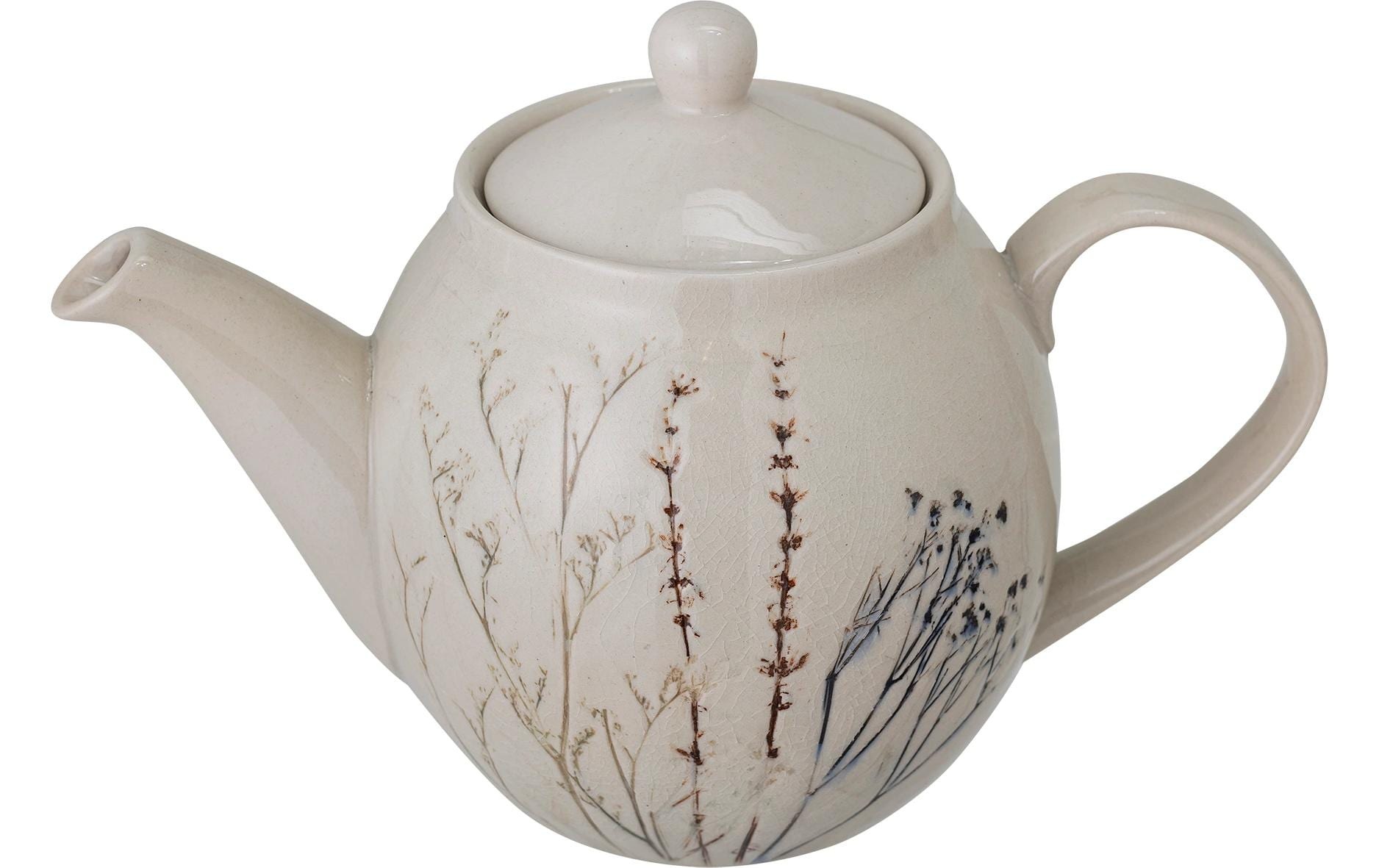 Bloomingville Théière »Bea, Steingut, Natur« 1,2 l