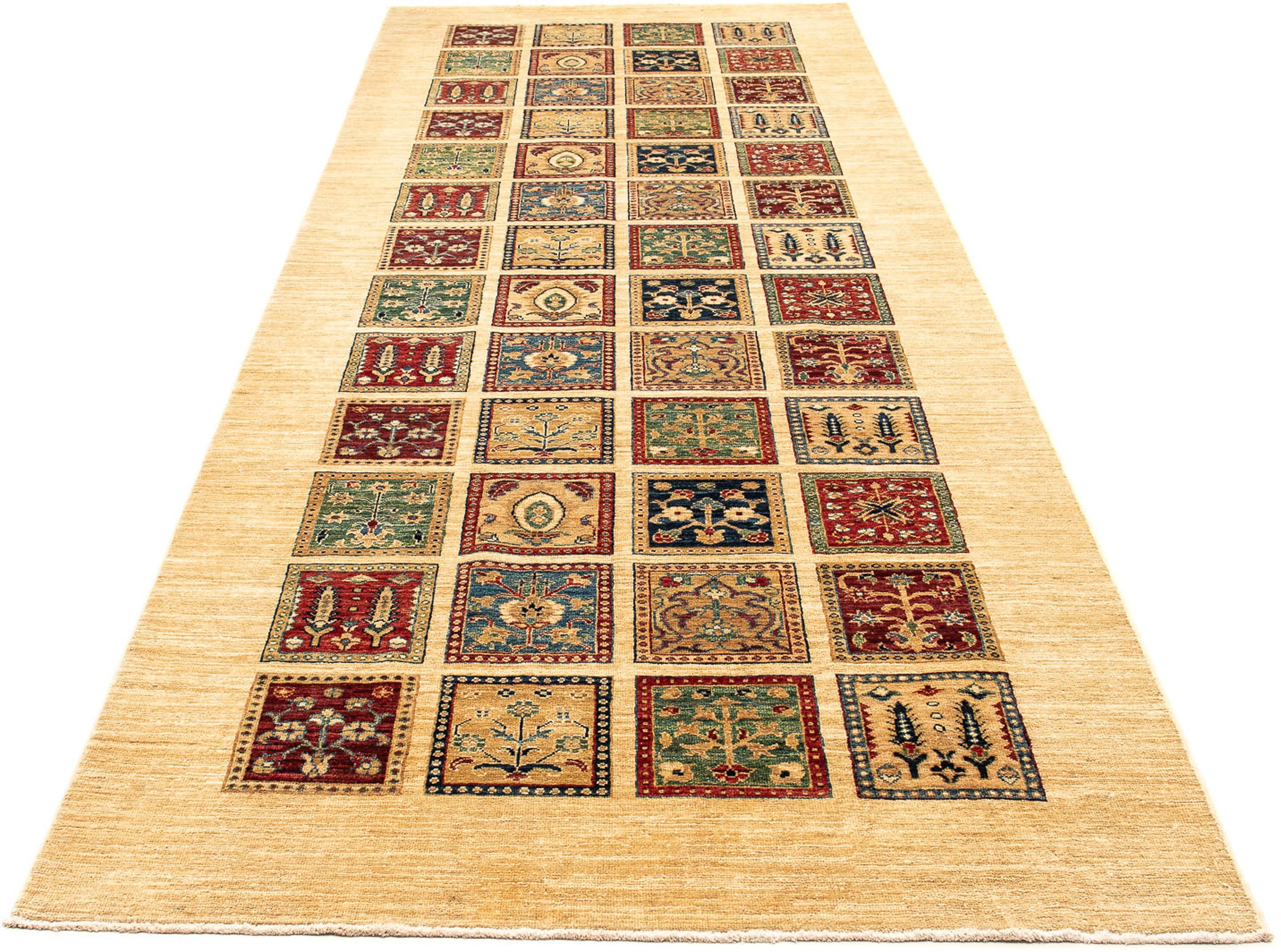 Image of morgenland Orientteppich »Ziegler - Bachtiari - 360 x 129 cm - beige«, rechteckig, 6 mm Höhe, Wohnzimmer, Handgeknüpft, Einzelstück mit Zertifikat bei Ackermann Versand Schweiz