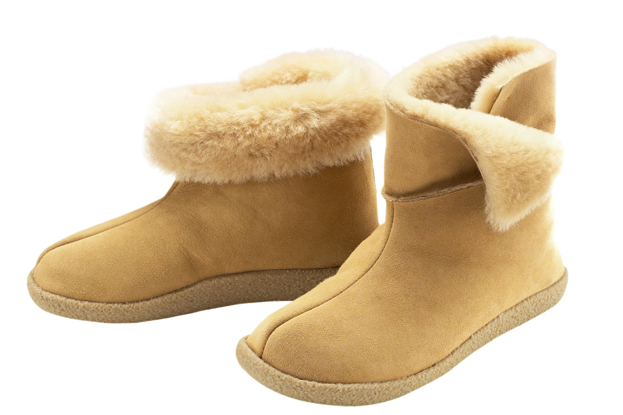 Lammfell-Hausschuhe