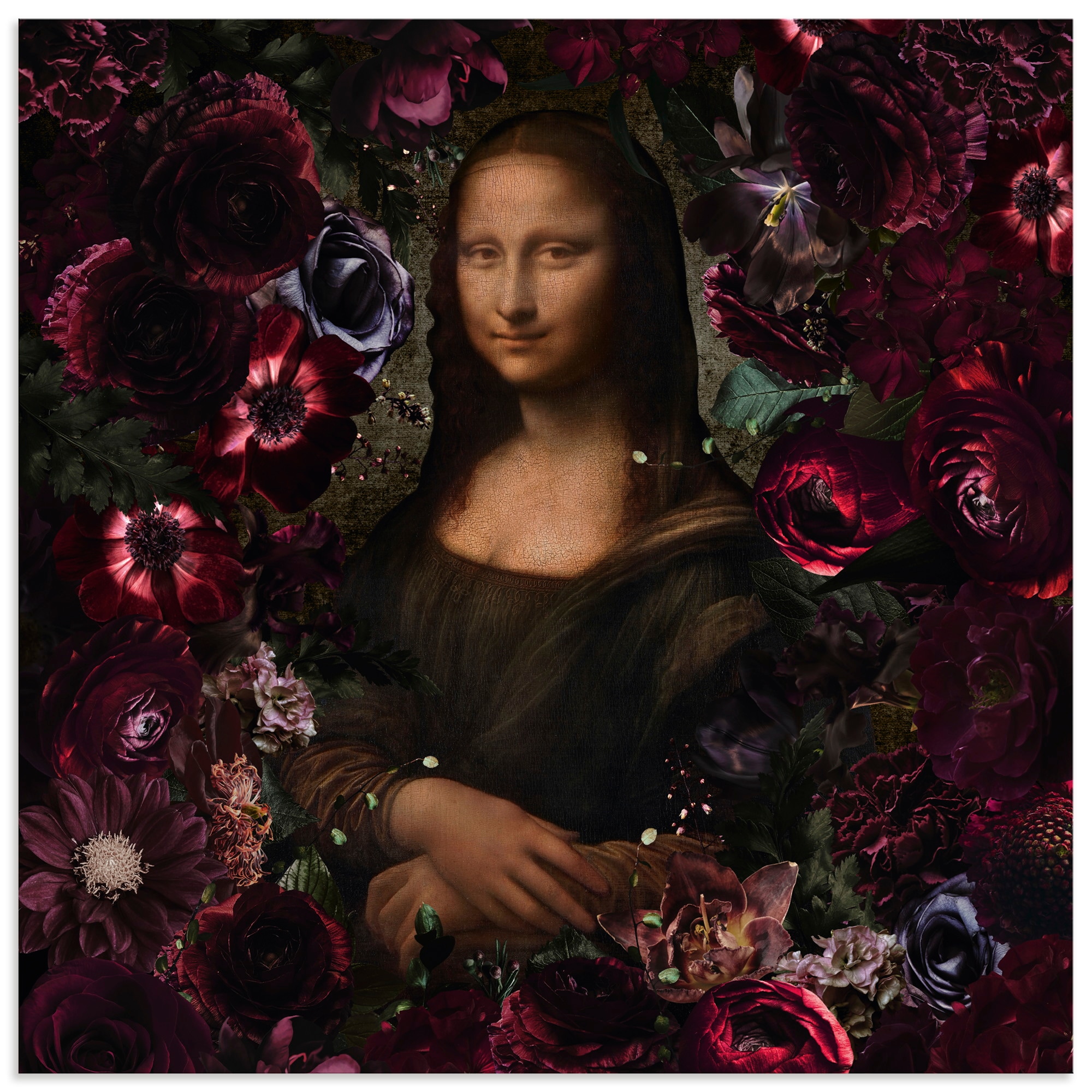 Image of Artland Wandbild "Mona Lisa - Da Vinci Adaption" Portrait 1 Stk. tlg. als Alubild, Leinwandbild, Poster, Wandaufkleber in verschied. Grössen
