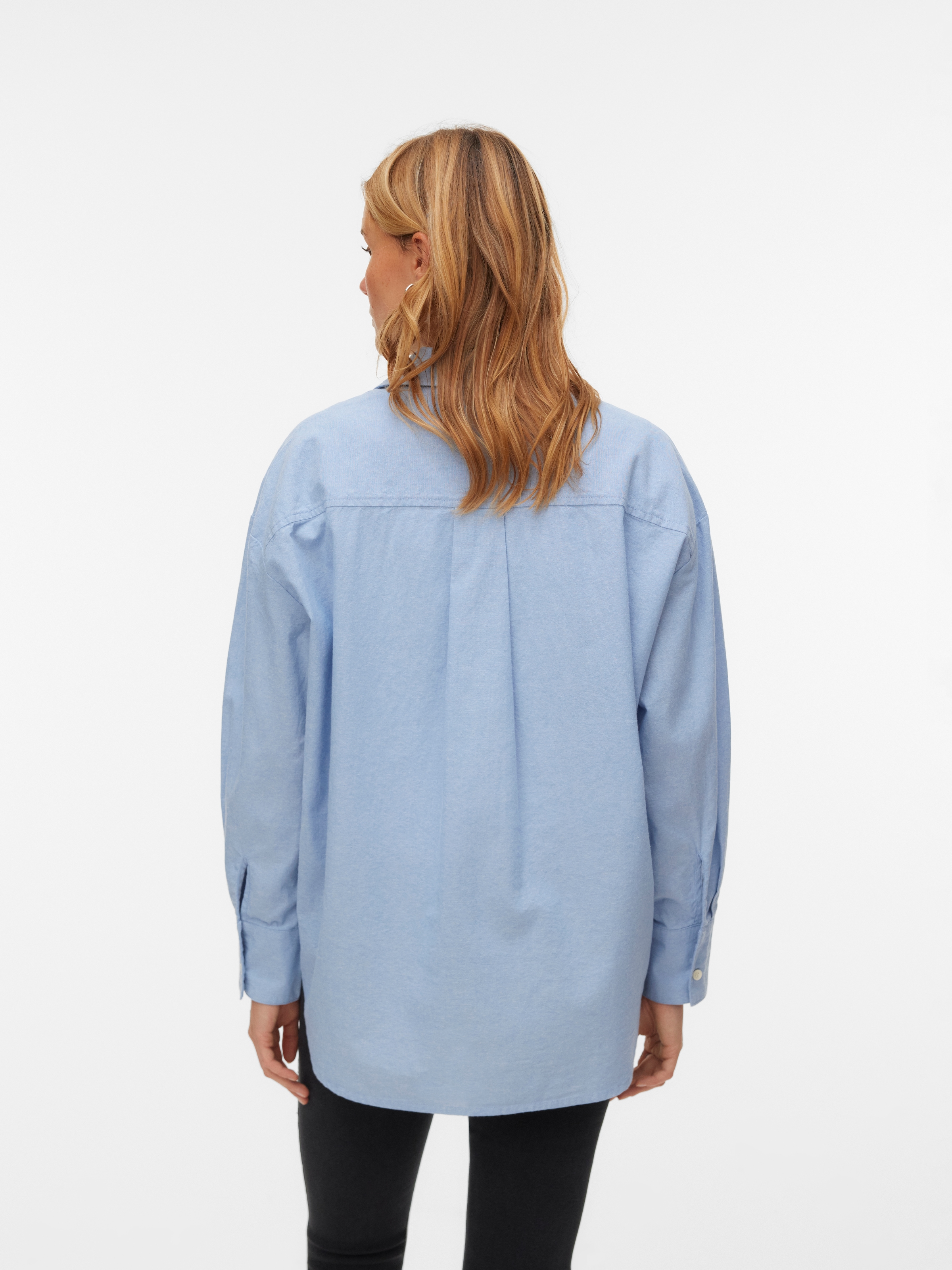 Vero Moda Langarmbluse »VMNORMA LS CHAMBRAY SHIRT« Baumwolle, loose fit
