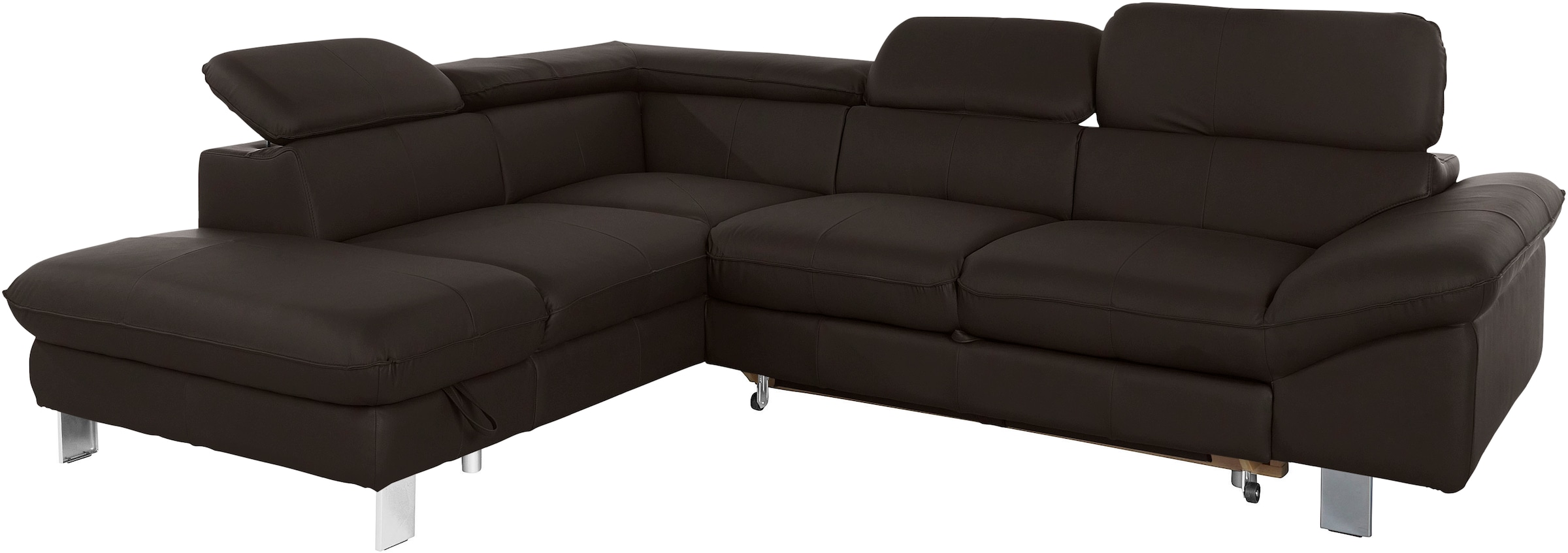 COTTA Ecksofa »Driver L-Form«, mit Kopfteilverstellung, wahlweise mit Bettfunktion & Bettkasten