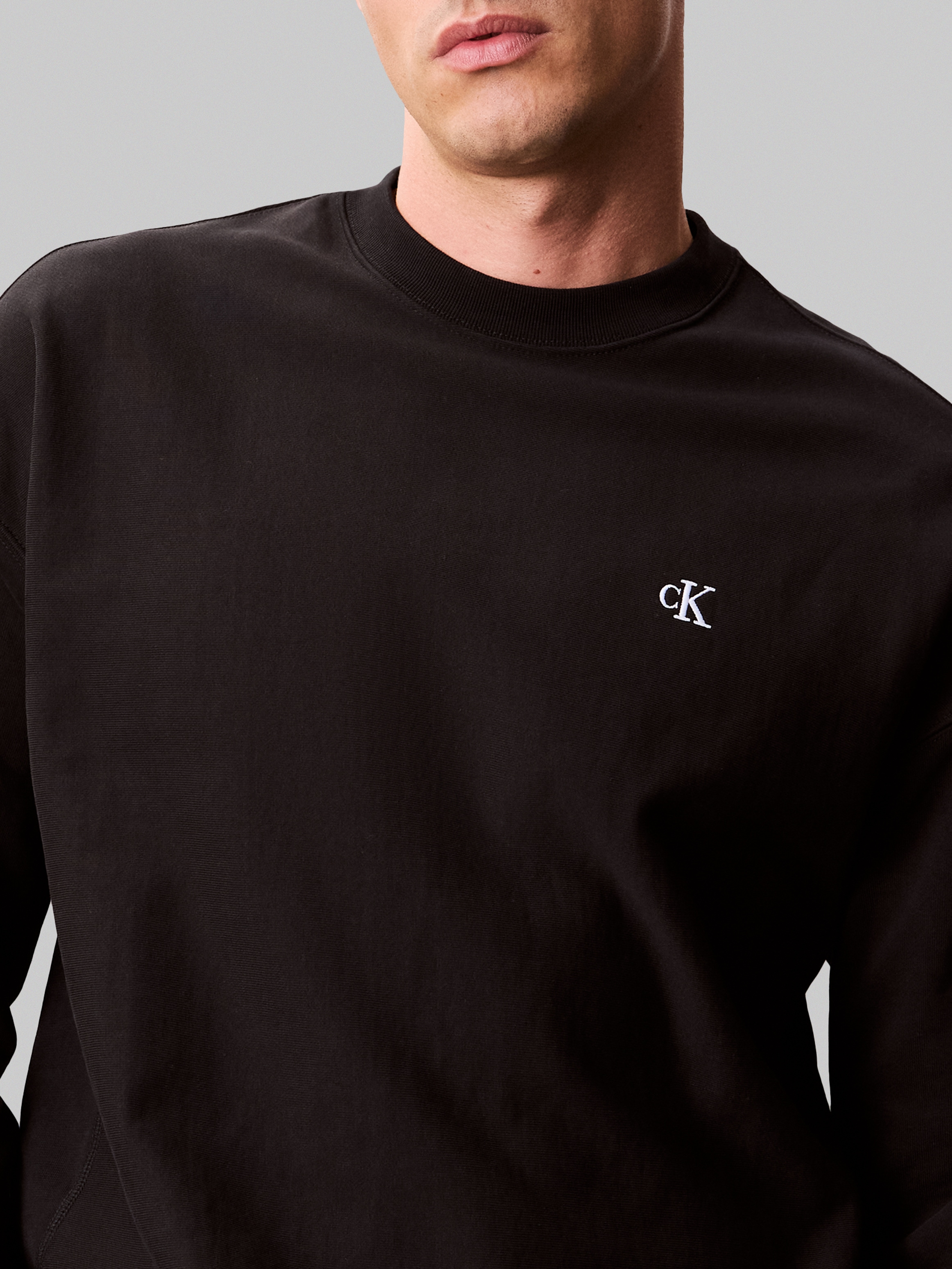 Calvin Klein Jeans Sweatshirt »PRMM TRRY MNGRM CN S«, Mit Rundhalsausschnitt