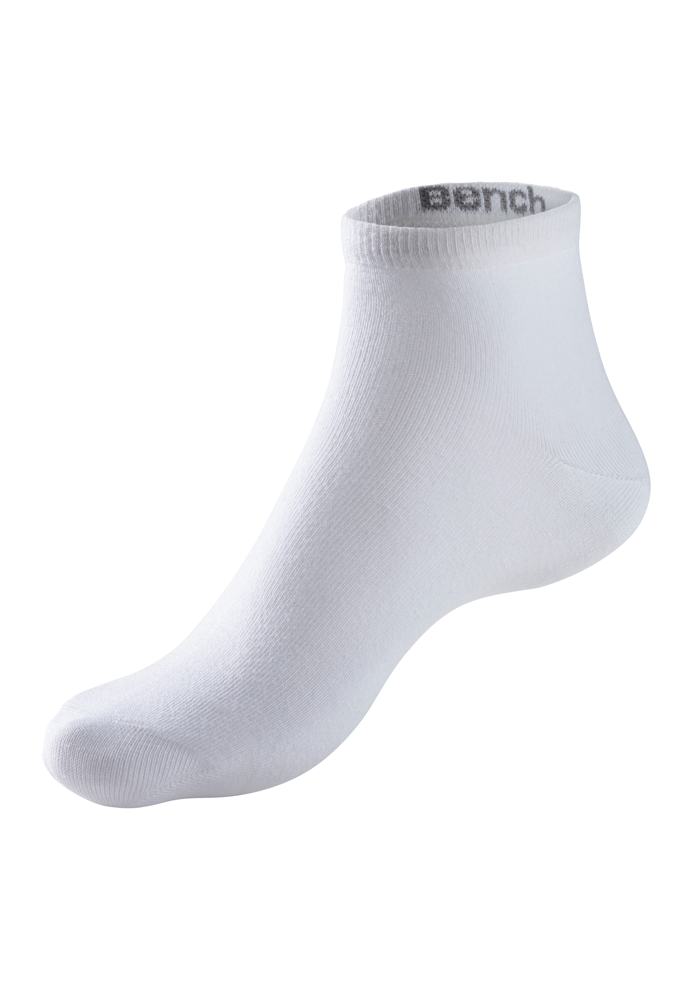 Bench. Kurzsocken, (Packung, 6 Paar), mit eingestricktem Markenlogo im Bündchen