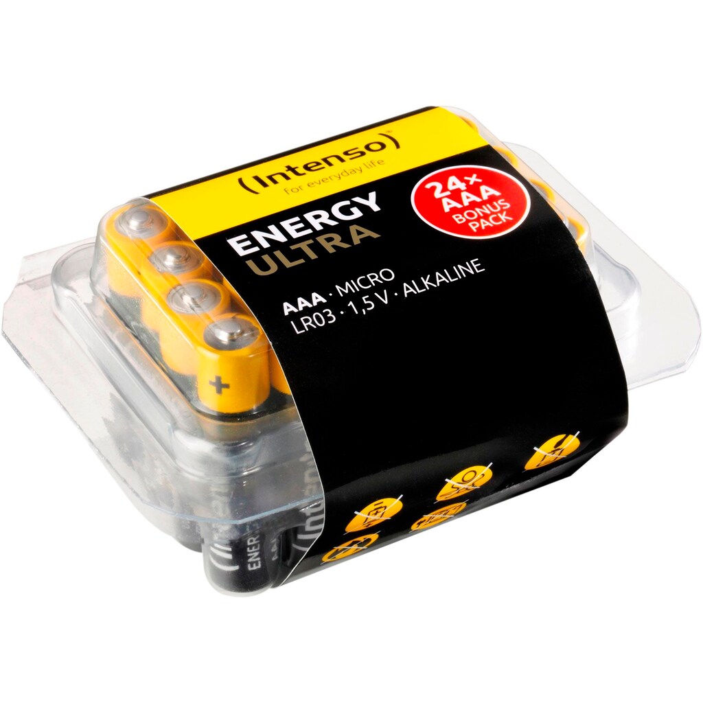 Intenso Batterie »24er Pack Energy Ultra AAA LR03«, (24 St.)