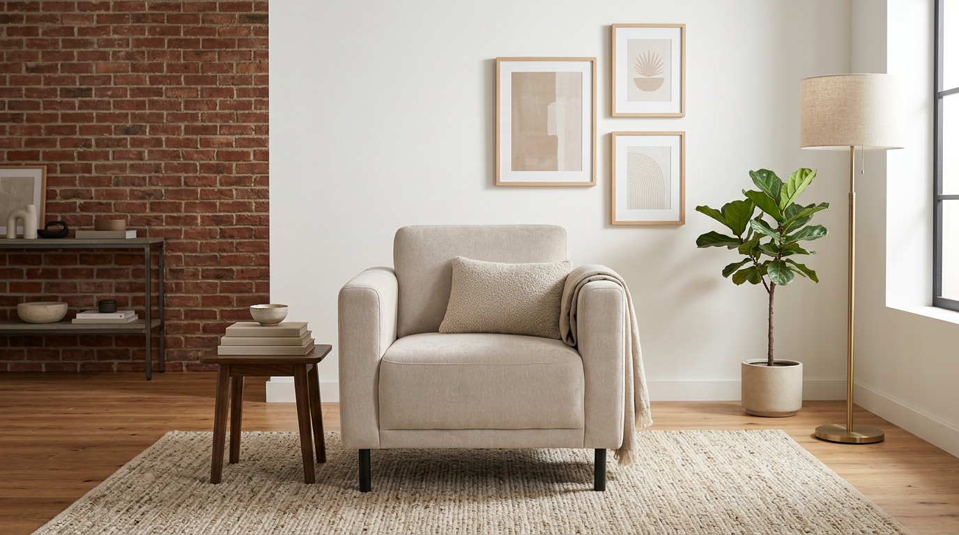 GOODproduct Fauteuil »Sveeva, Breite 78 cm, schwarze Metallfüsse« tissu structuré durable, plusieurs couleurs au choix