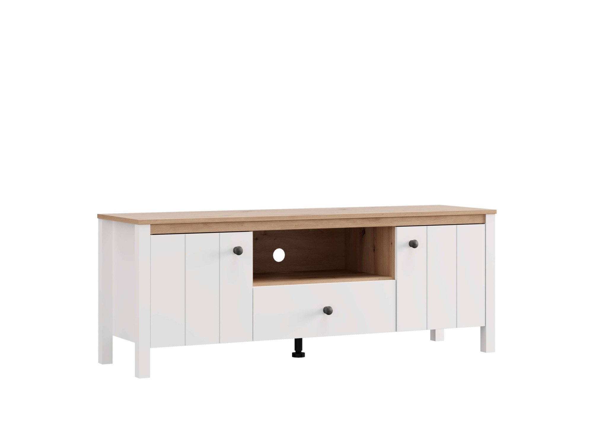 Home affaire Lowboard »BEDFORD, TV-Board, TV-Kommode, TV-Schrank, TV-Unterschrank, TV-Möbel« MDF-Profil 2D ummantelt, Hotstamping