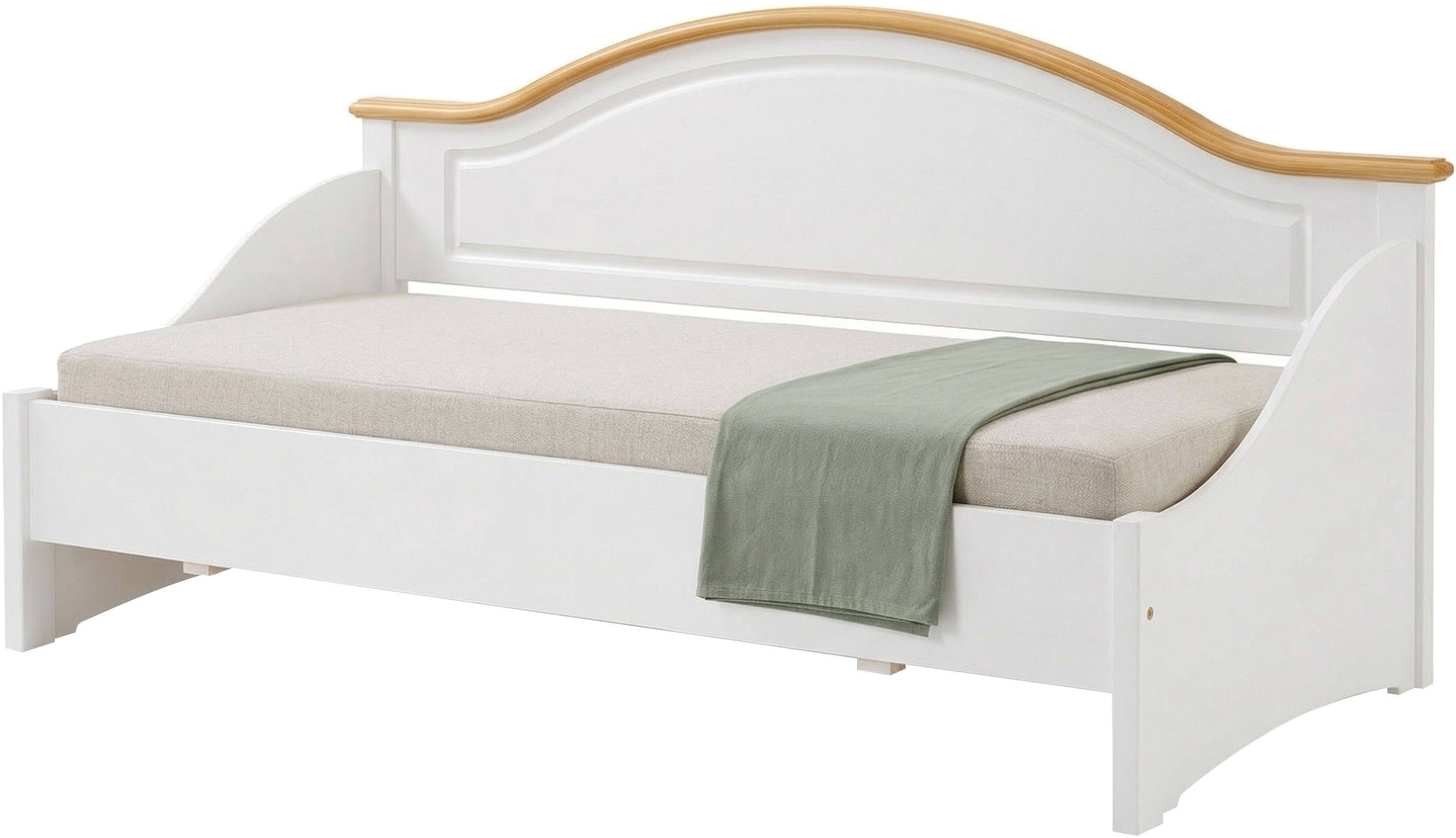 GOODproduct Daybett »Konrad« stabile Konstruktion aus massiver Kiefer, mit Rollrost