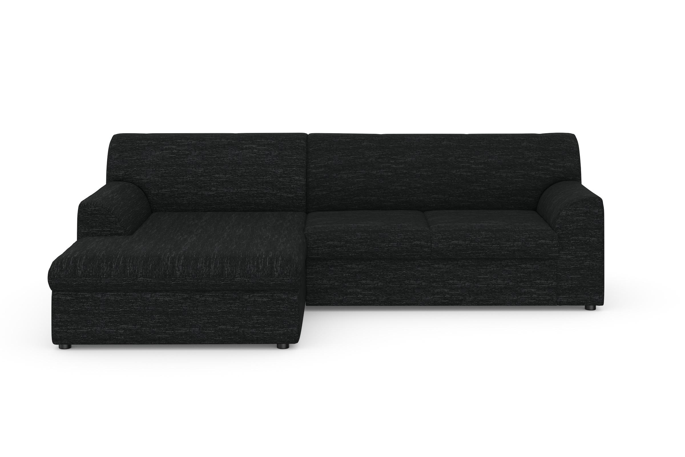 DOMO collection Ecksofa »Topper, elegant und zeitlos, kompaktes Stellmass 245/155cm, L-Form«, mit Recamiere, wahlweise mit Schlaffunktion