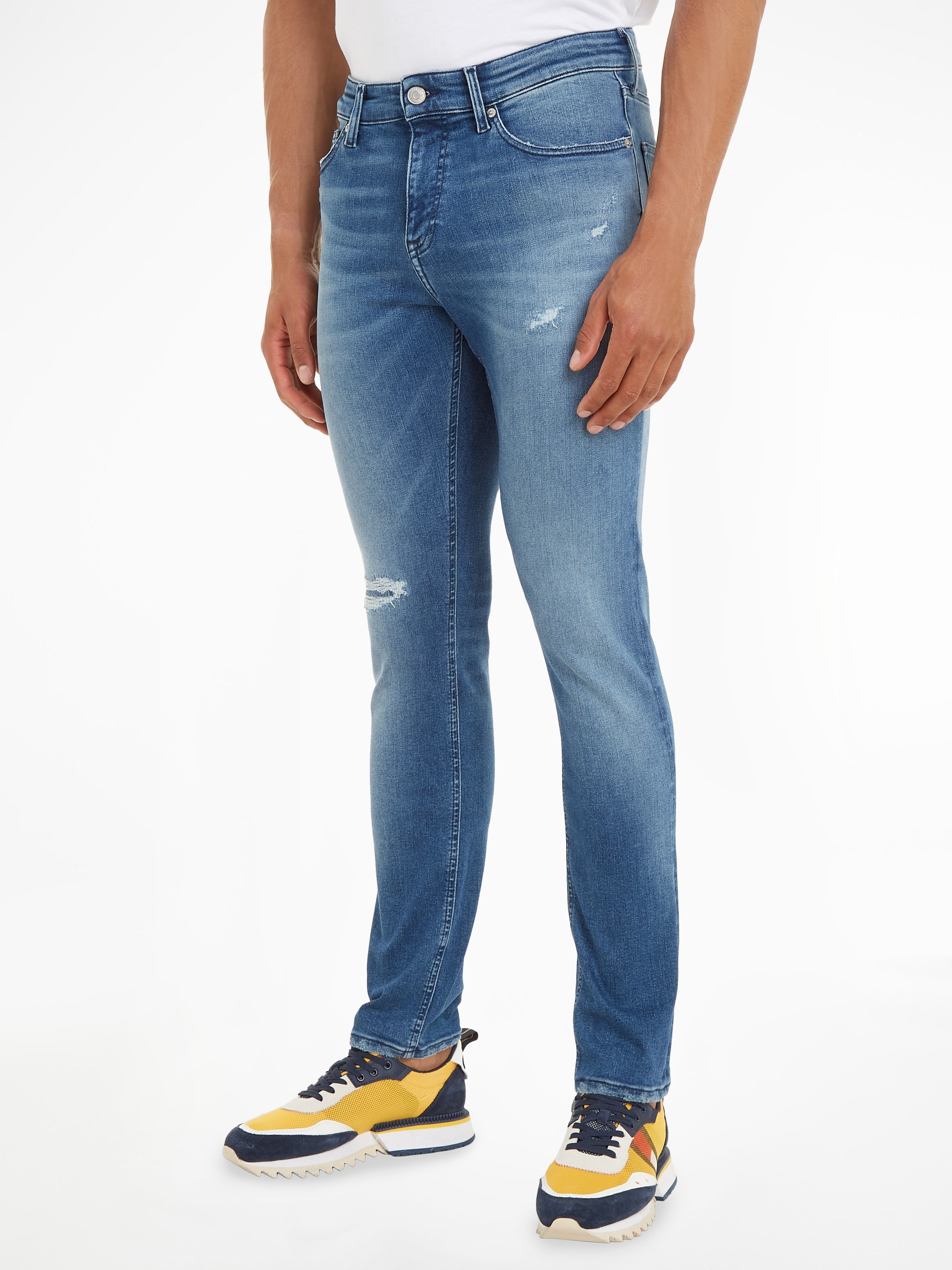 Slim-fit-Jeans »SCANTON SLIM«, mit Abrieb- und Destroyeddetails