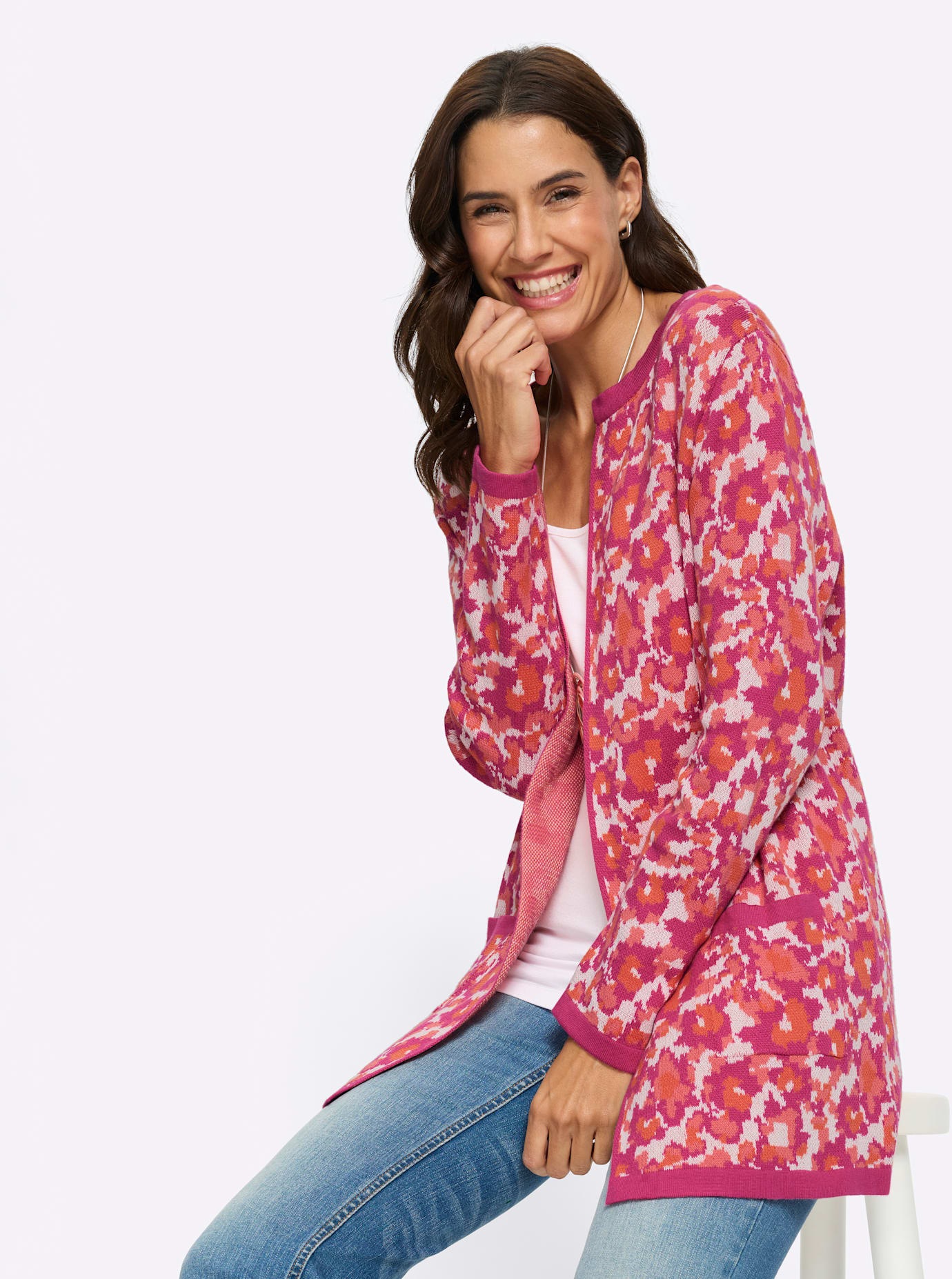 Inspirationen Jacquardstrickjacke