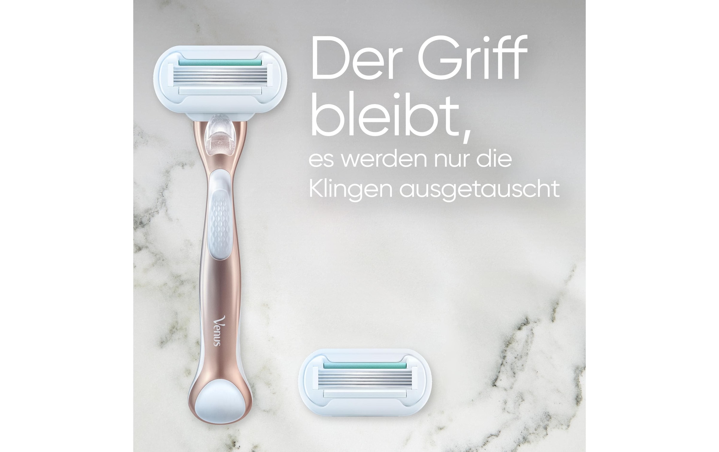 Gillette Venus Körperrasierer »Rasierer Deluxe Smooth Sensitive 1 Stück Roségoldfarben«