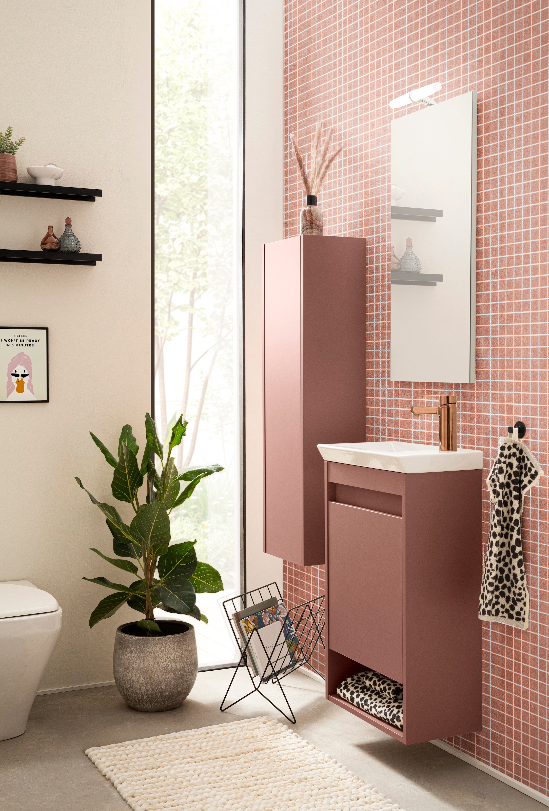welltime Badezimmer-Set »Avio, Badezimmer Set, Made in Germany, B: 45,5 cm« 2 Stk. tlg.