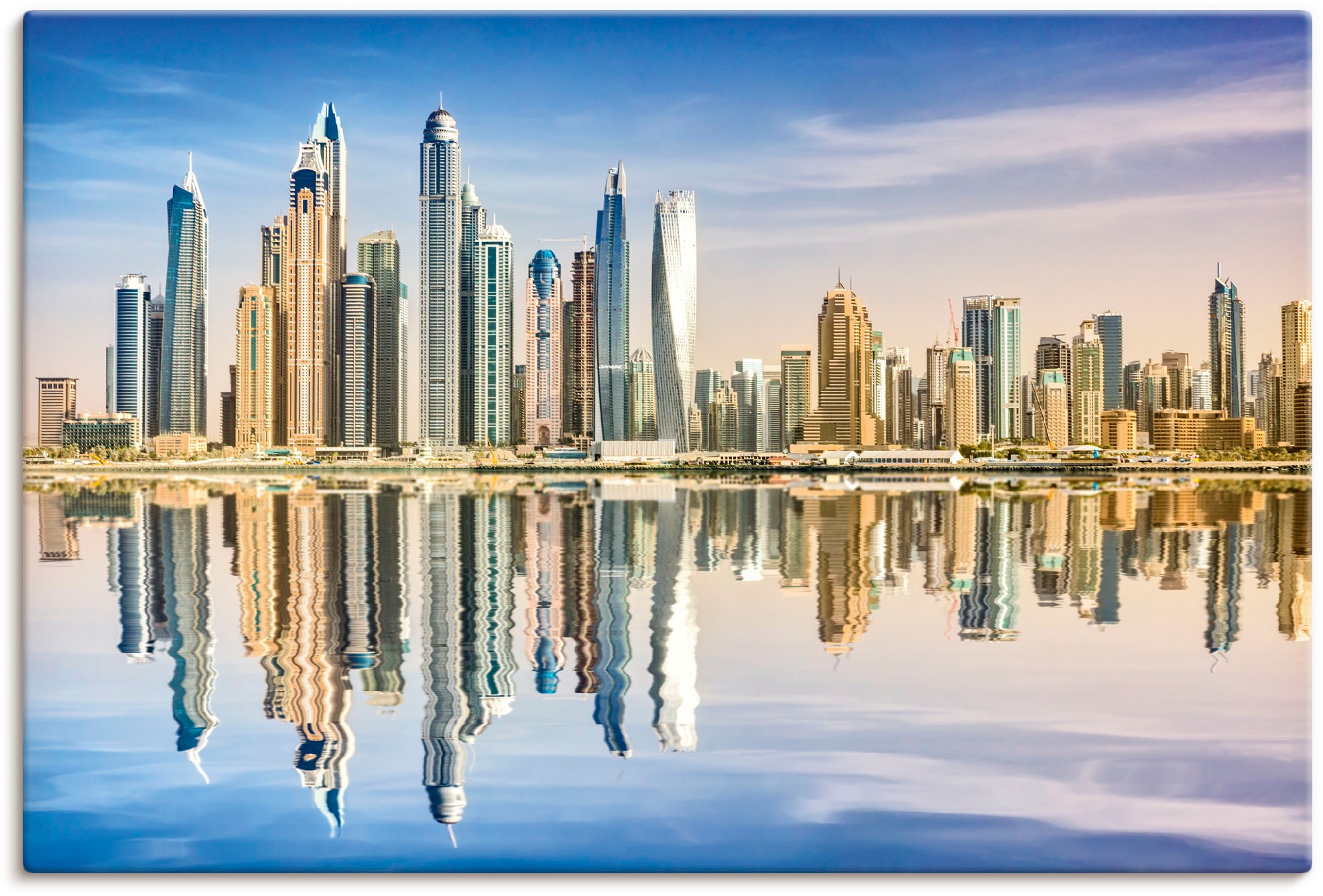 Image of Artland Wandbild »Dubai marina«, Bilder von Asien, (1 St.), in vielen Grössen & Produktarten - Alubild / Outdoorbild für den Aussenbereich, Leinwandbild, Poster, Wandaufkleber / Wandtattoo auch für Badezimmer geeignet bei Ackermann Versand Schweiz