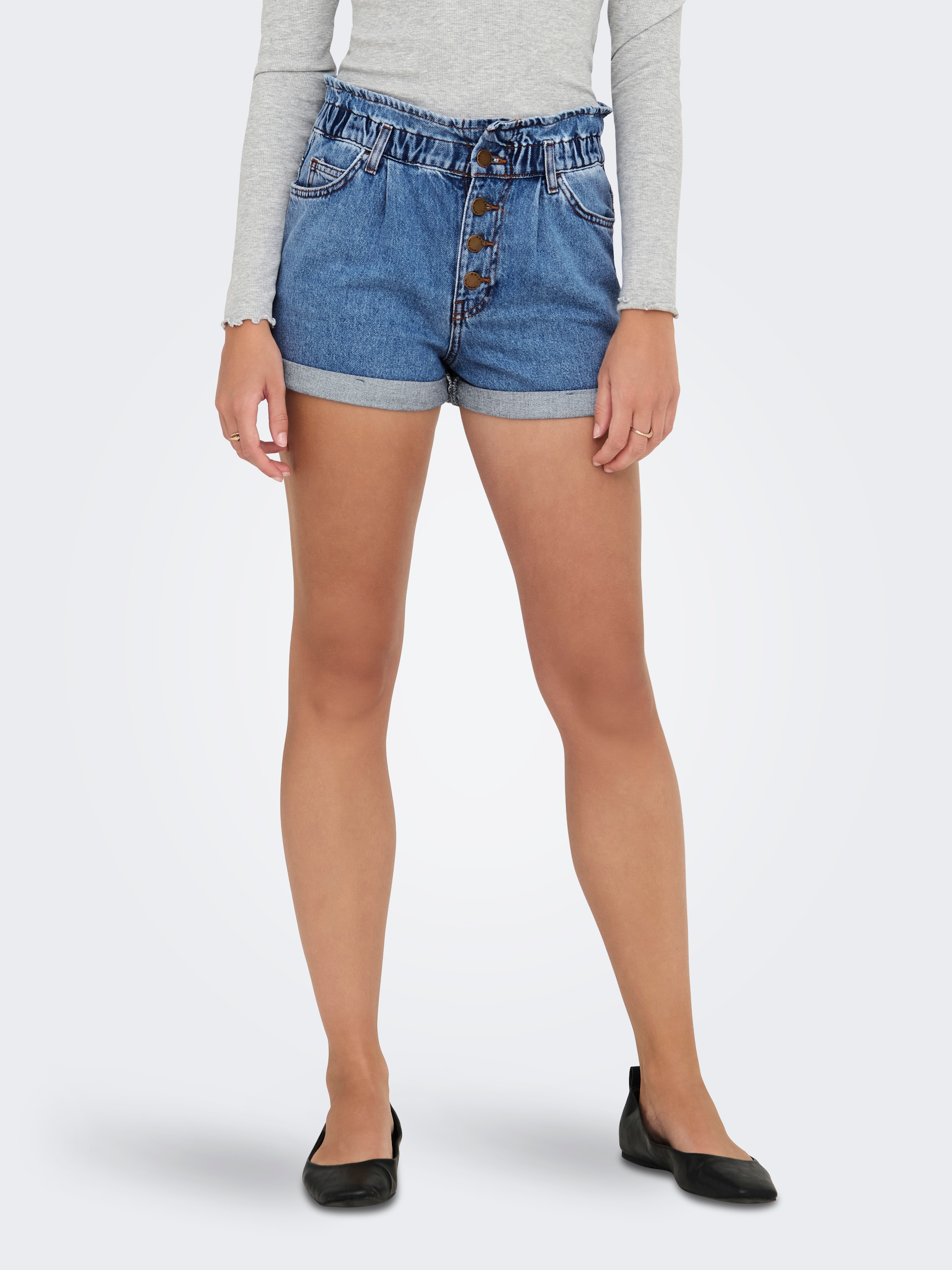 Image of ONLY Jeansshorts "ONLCUBA LIFE PAPERBAG"