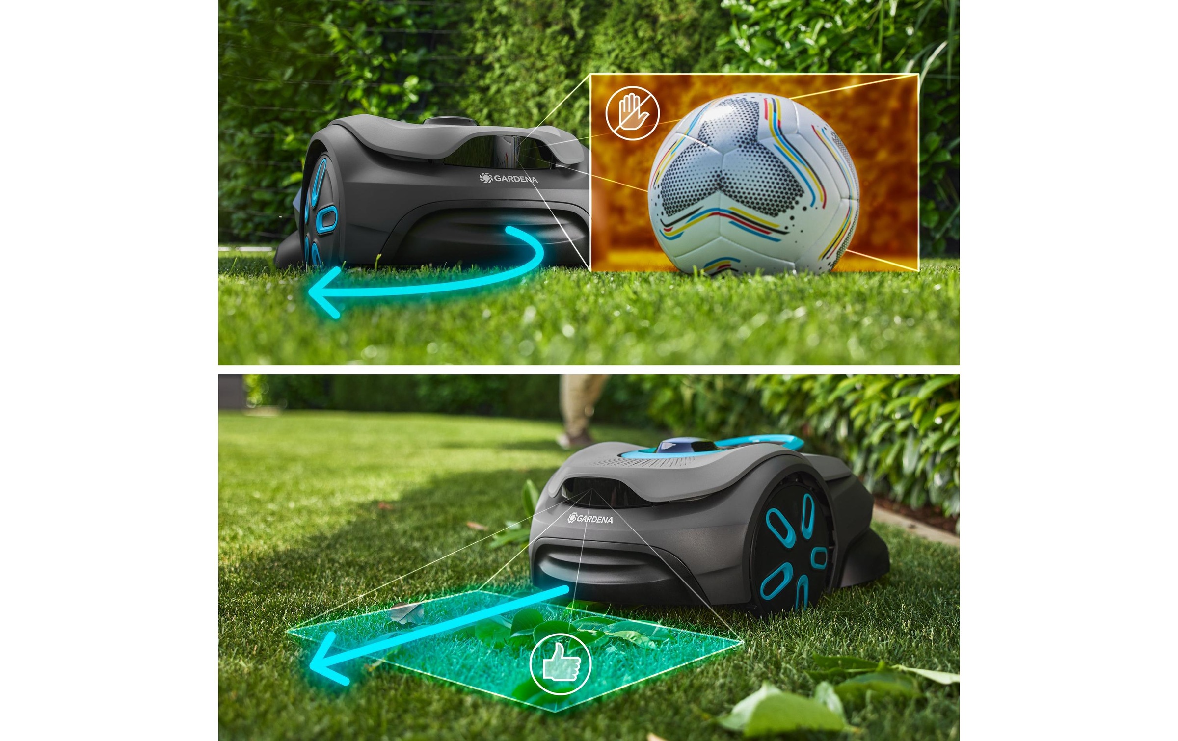 GARDENA Robot tondeuse »smartSILENO sense 400«  Geräuschentwicklung: 57 dBA