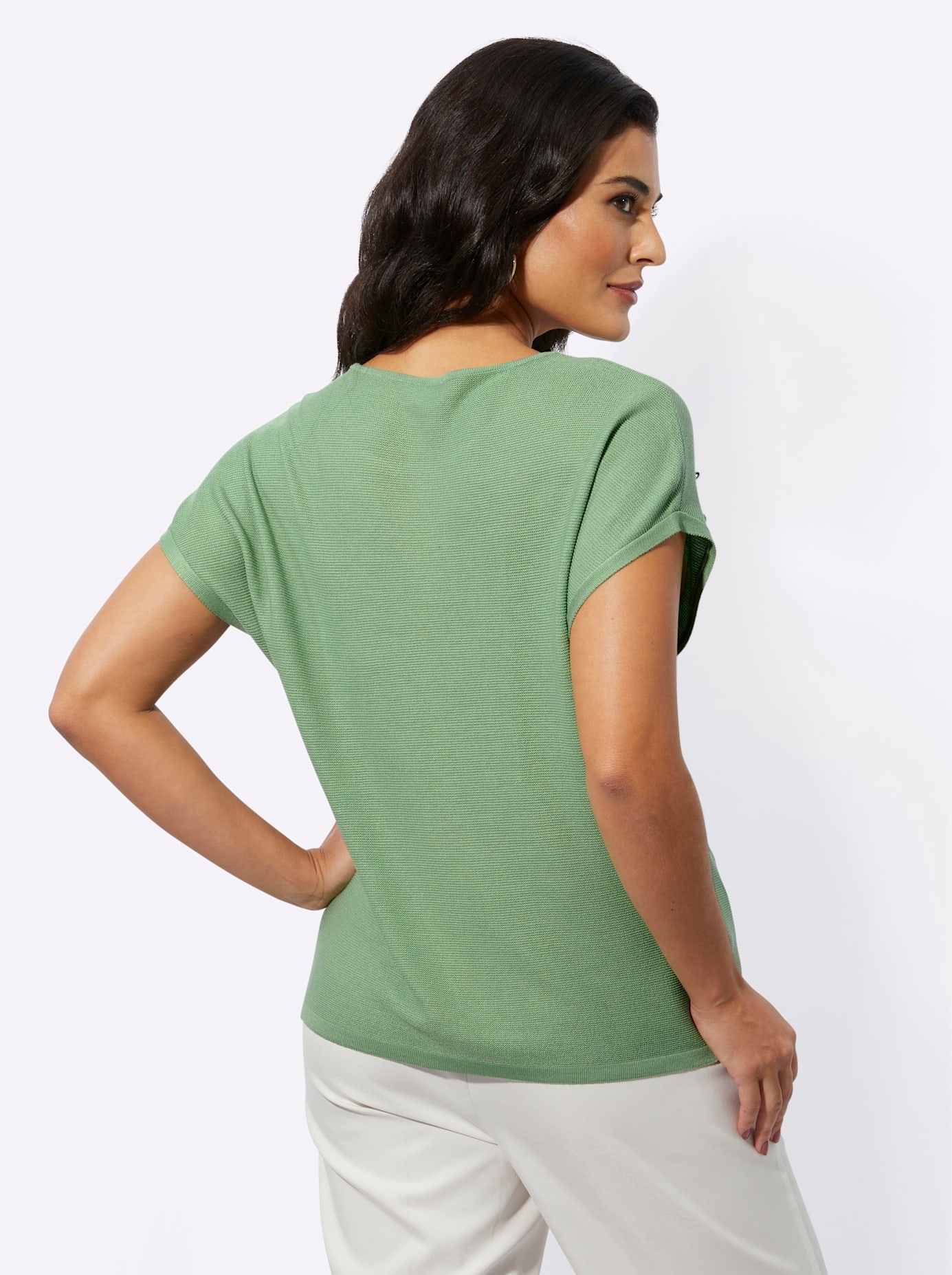 creation L Pull en tricot »Kurzarm-Pullover«