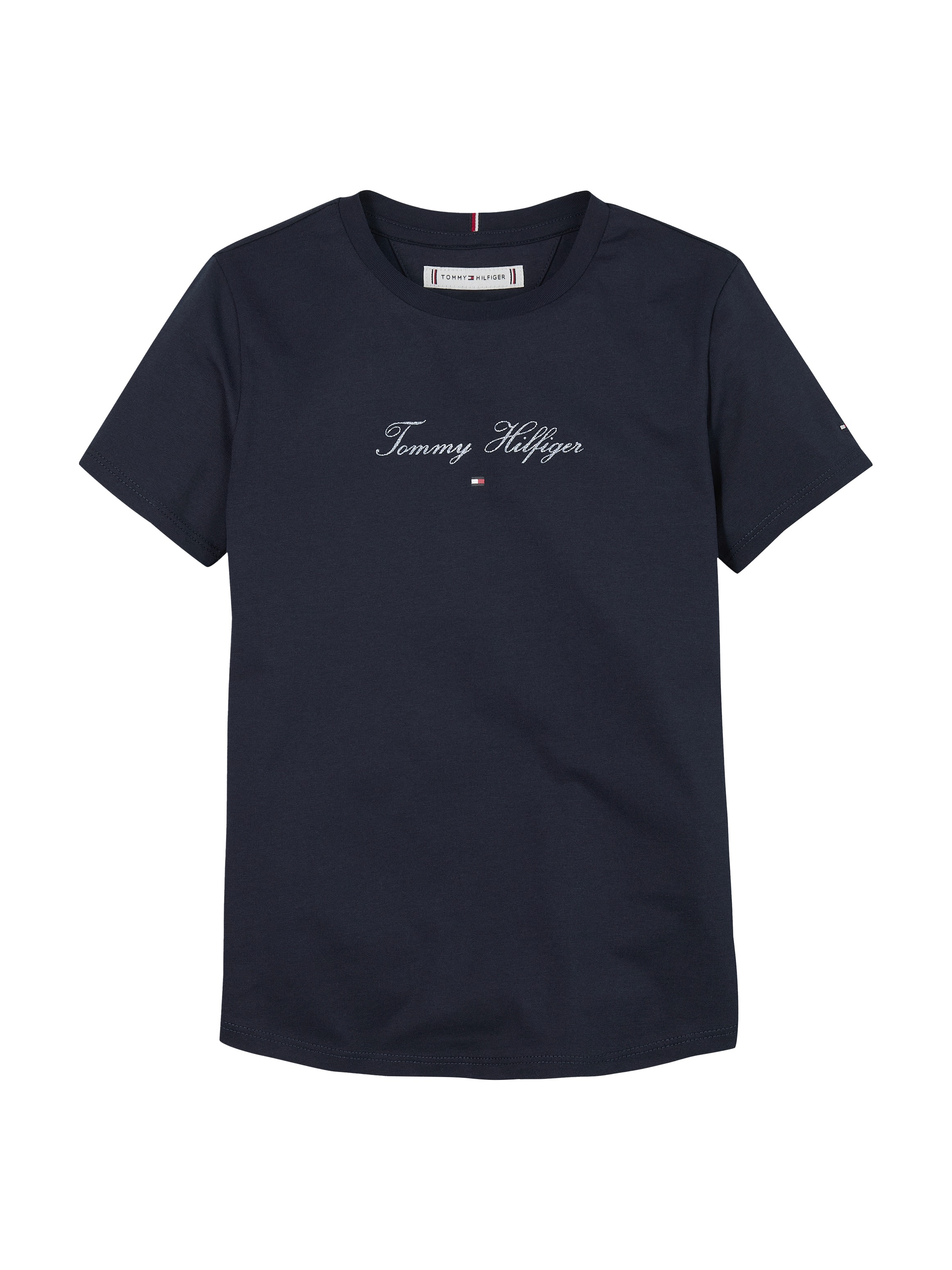 Tommy Hilfiger T-Shirt, mit glitzerndem Schriftzug