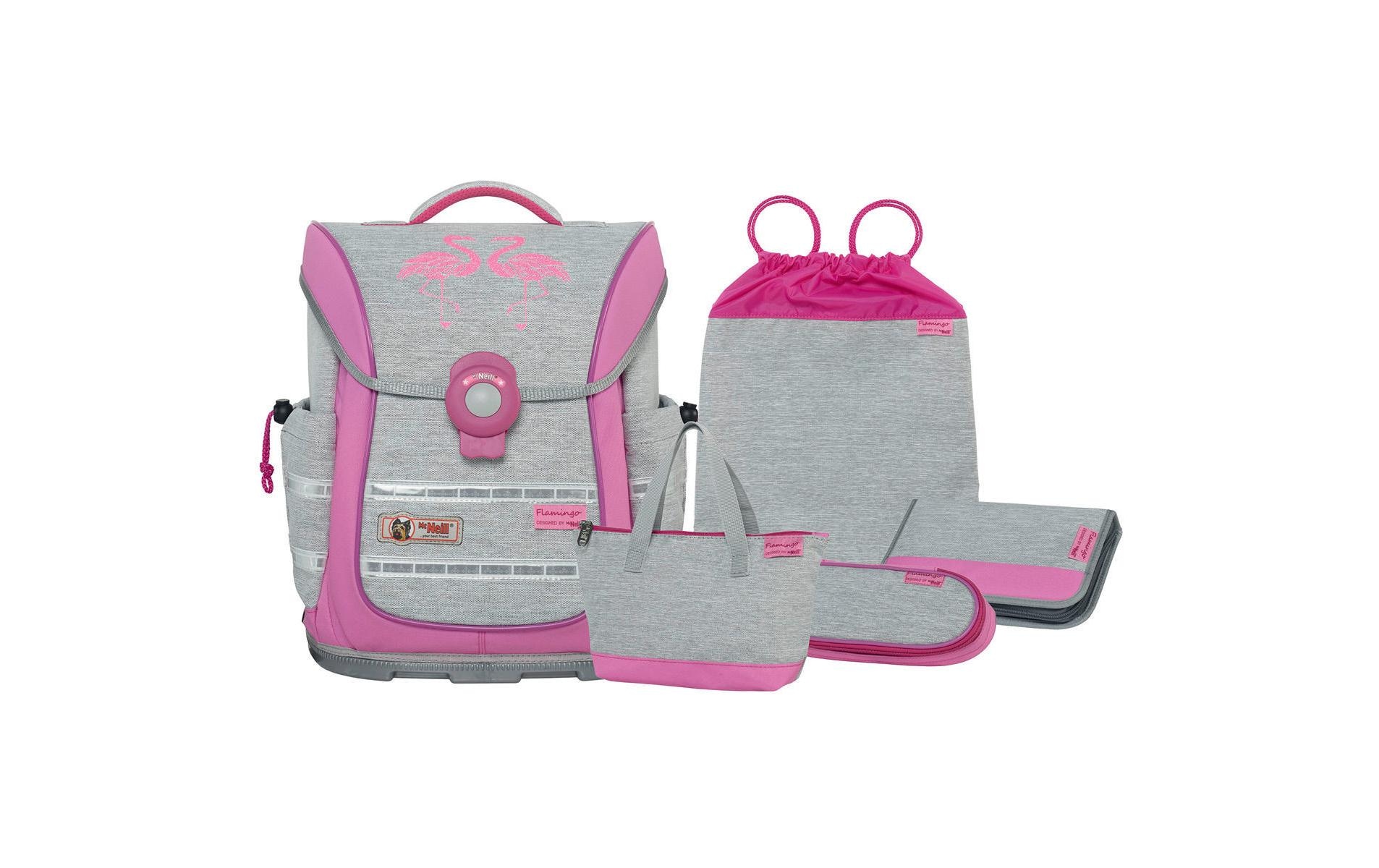 McNeill Schulrucksack »Ergo Light Pure Flamingo, 5-teilig«