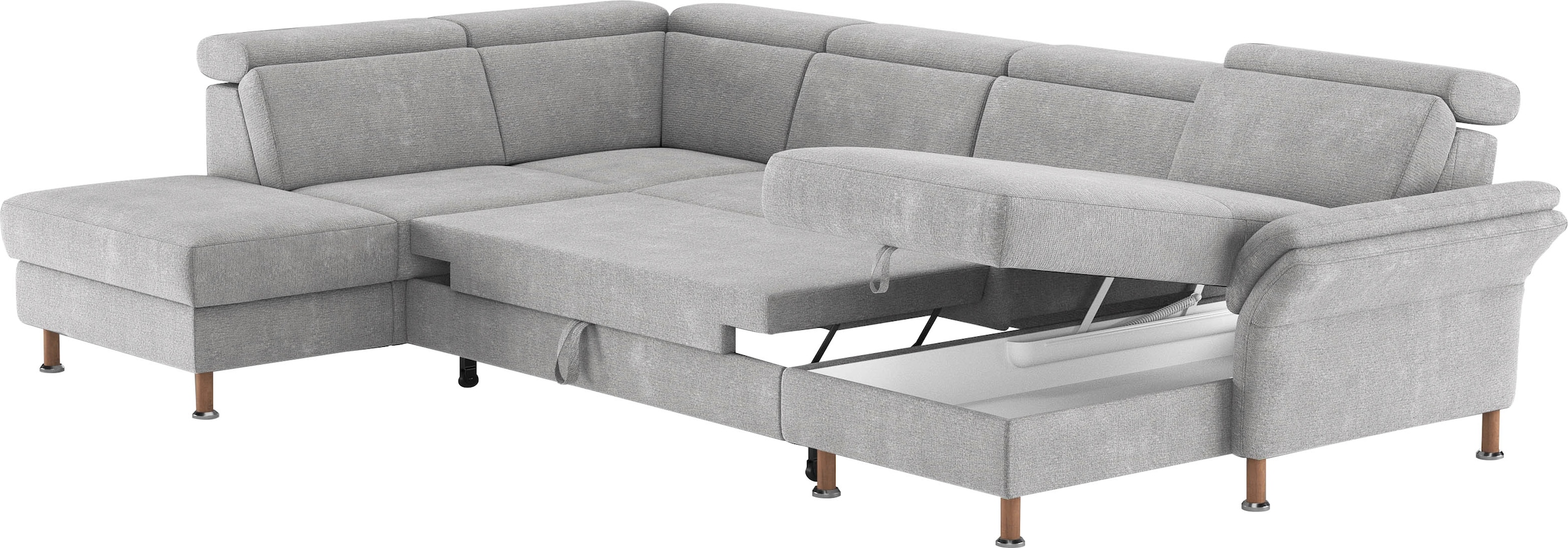 Home affaire Wohnlandschaft »Calypso U-Form«, wahlweise mit motorischer Relaxfunktion