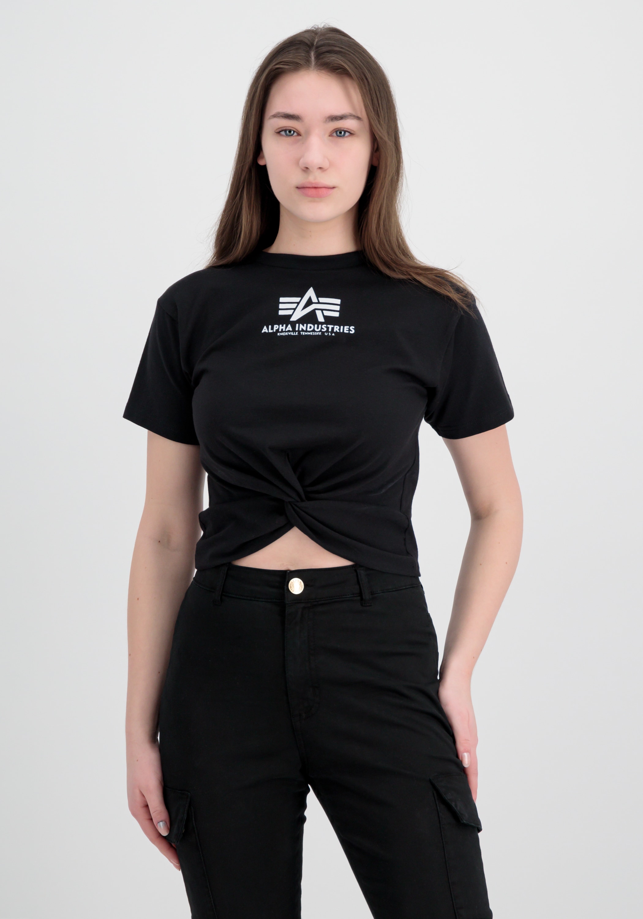 Alpha Industries Muscleshirt »ALPHA INDUSTRIES Women - T-Shirts Knotted Crop T Wmn«