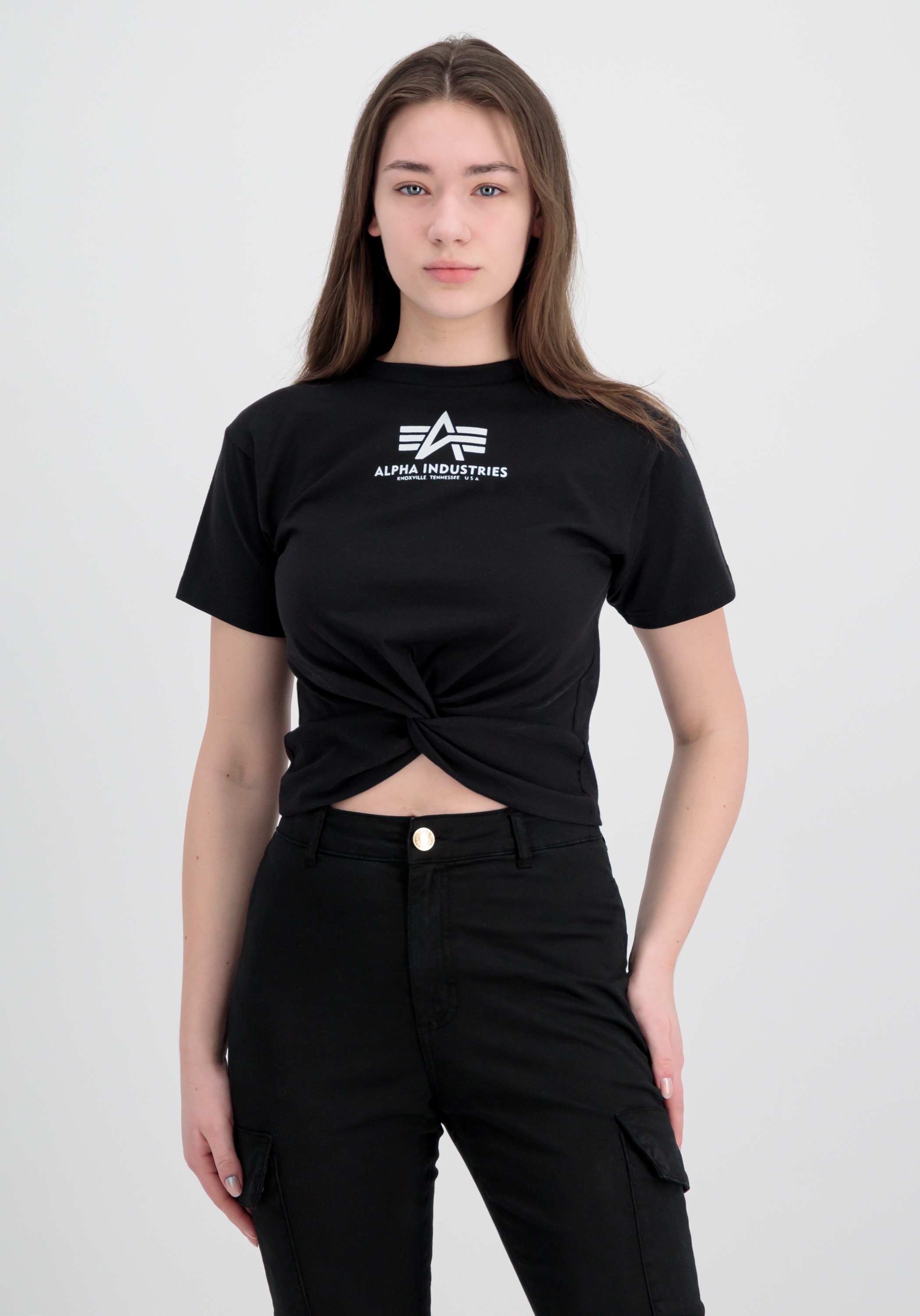 Alpha Industries Muscleshirt »Alpha Industries Women - T-Shirts Knotted Crop T Wmn«