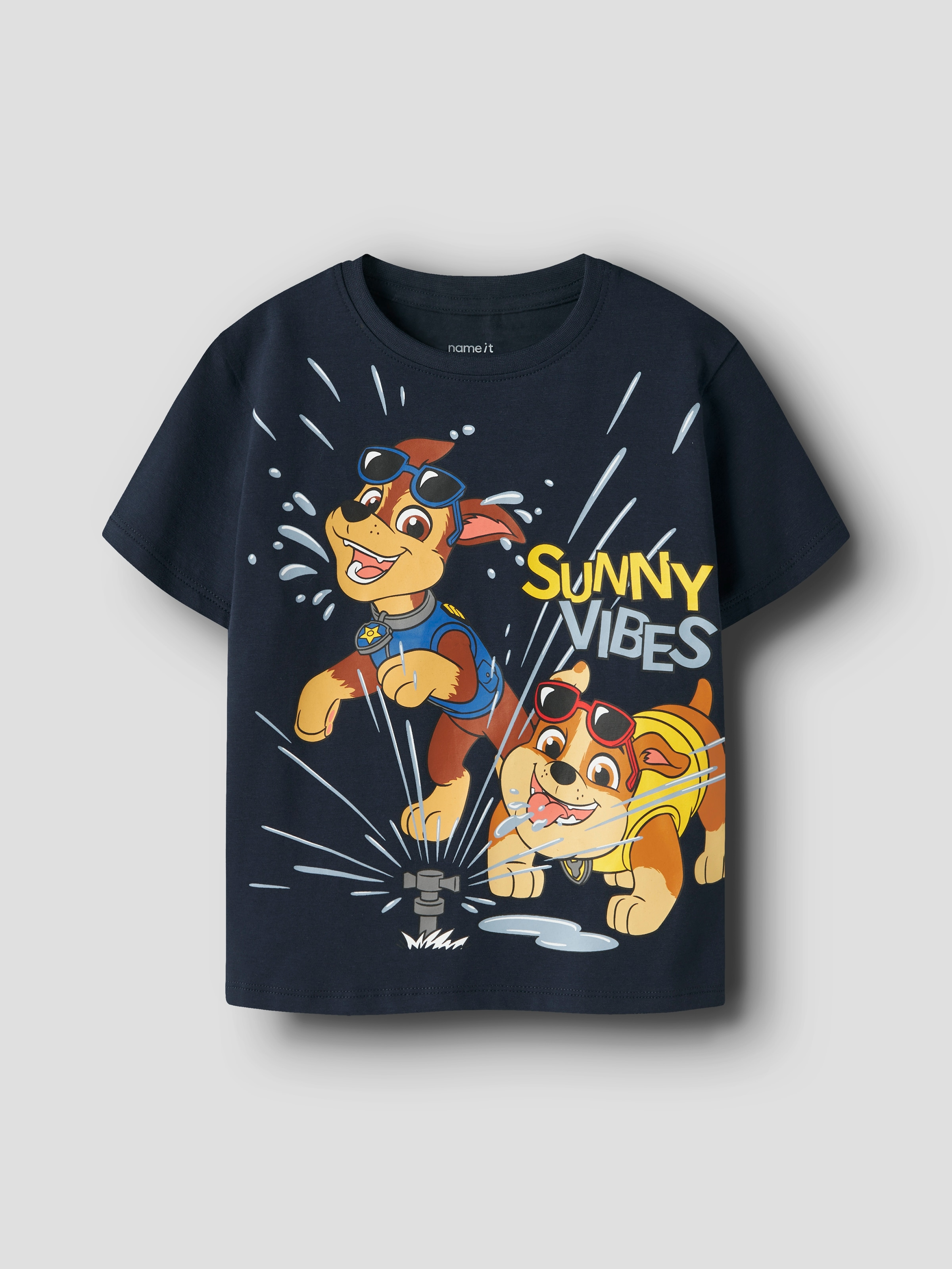 Name It T-shirt »NMMMACAS PAW SS NREG TOP CPLG« mélange coton, coupe régulière