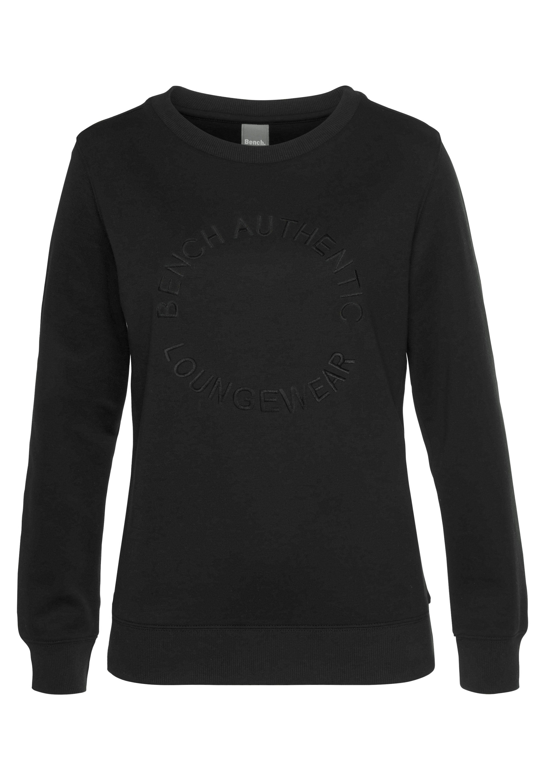 ♕ Bench. Loungewear Sweatshirt »mit Logostickerei«, runder bestellen versandkostenfrei Loungeanzug mit Logostickerei