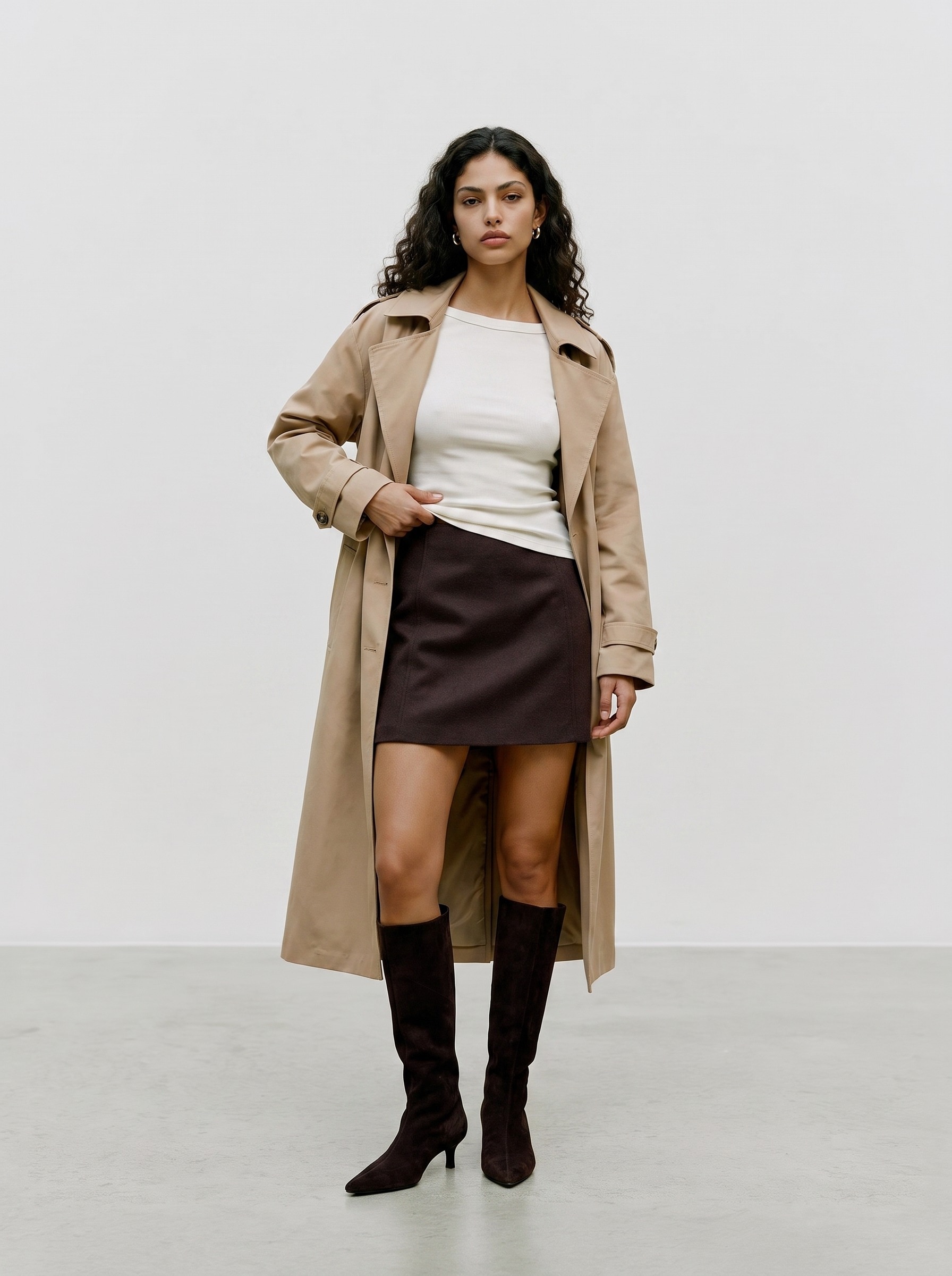 Vero Moda Minirock »VMFORTUNEALLISON HW SHORT SKIRT GA NOOS« Kunstfaser