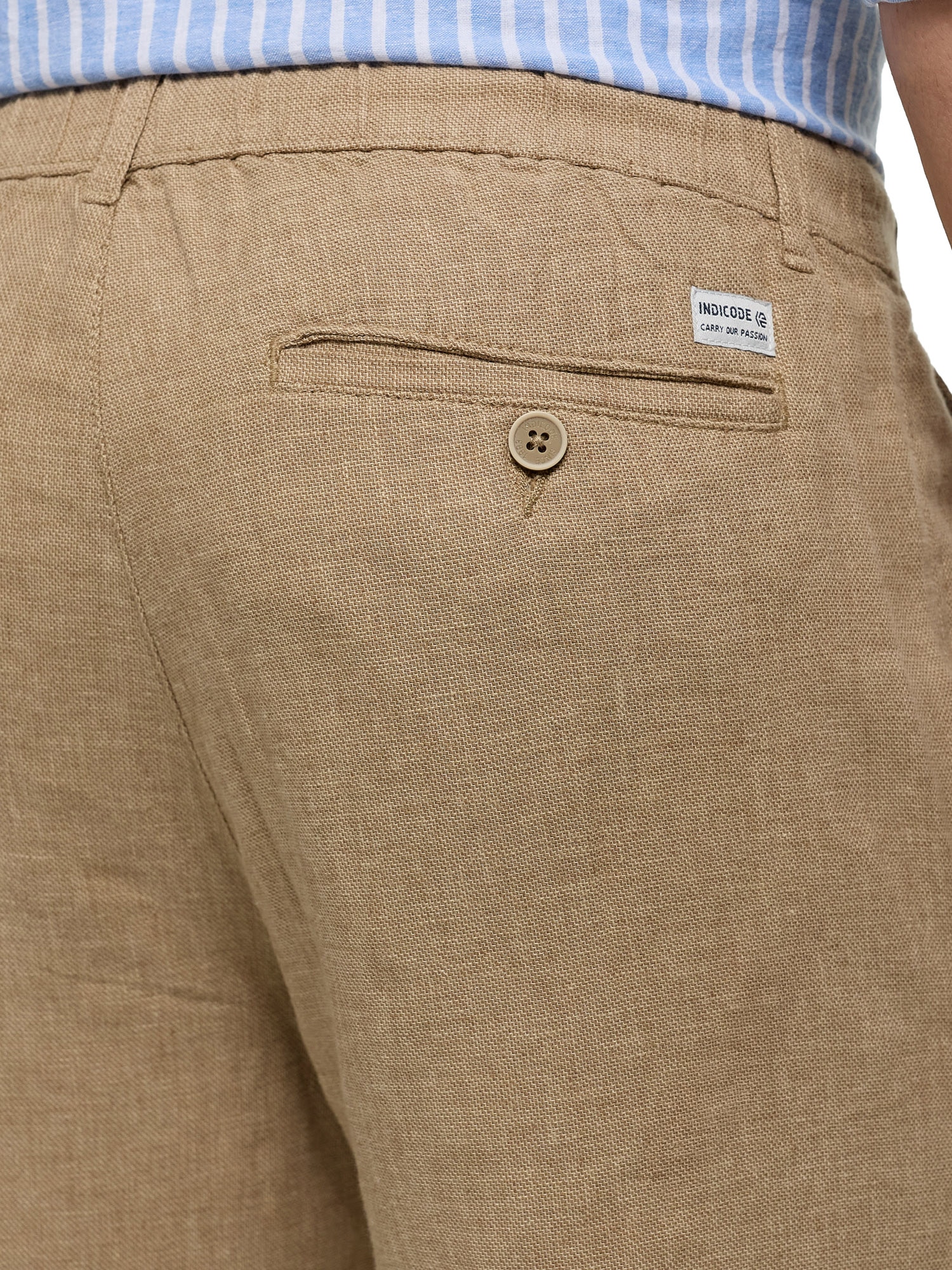 Indicode Leinenhose »INTrope Pant«  Sommerliches Material mit Leinen, regular fit