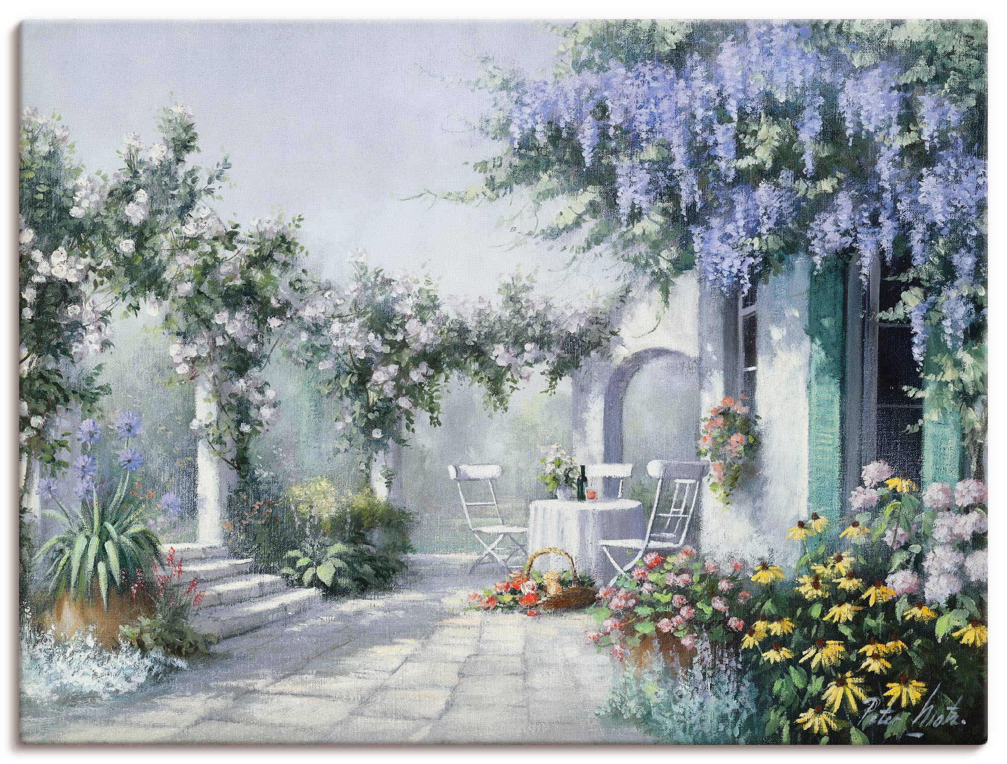 Image of Artland Leinwandbild "Natürliche Magie" Garten 1 Stk. tlg. auf Holzrahmen gespannt