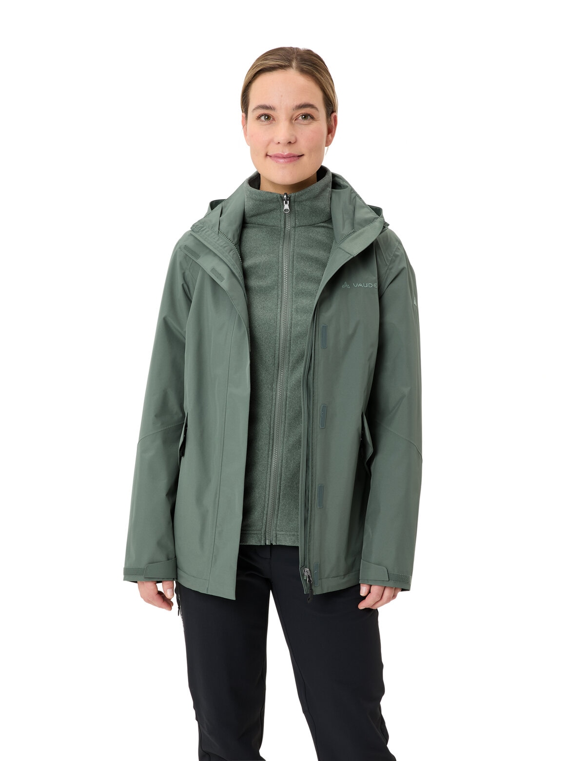 VAUDE 3-in-1-Funktionsjacke »WOMEN'S ROSEMOOR 3IN1 JACKET II«, (2 St.), Wasserdicht
