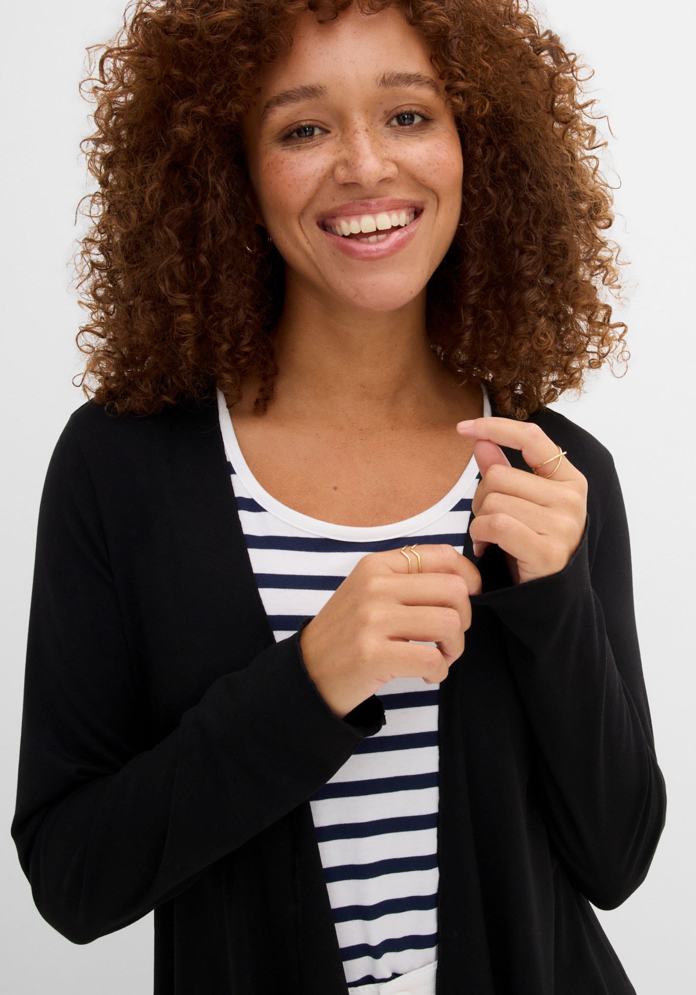 bonprix Shirtjacke »Shirtjacke aus Viskose-Mischung« bequeme Passform, Zipfelsaum, aus Viskose-Mischung, Casual Stil