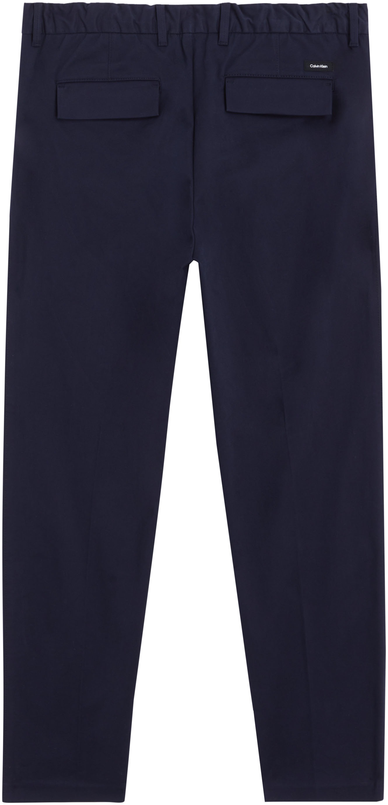 Calvin Klein Bügelfaltenhose »MODERN TWILL TAPERED PLEAT PANTS«, mit Logoprägung