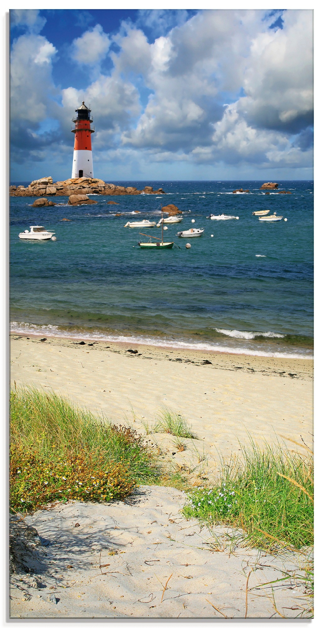 Image of Artland Glasbild »Blick von den Dünen«, Küste, (1 St.) bei Ackermann Versand Schweiz