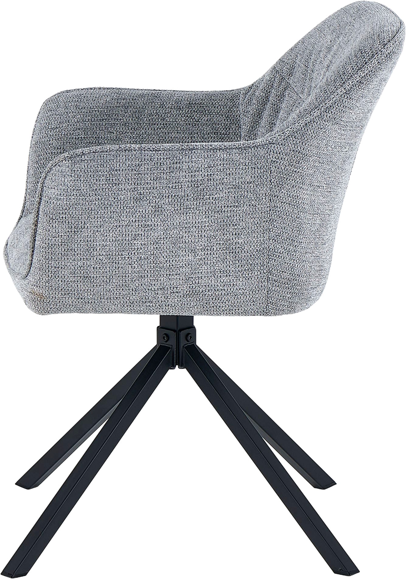 GOODproduct Esszimmerstuhl »Turin« (Set) 2 Stk.moderner Stuhl, 360 Grad drehbar, mit hochwertigem Strukturstoff