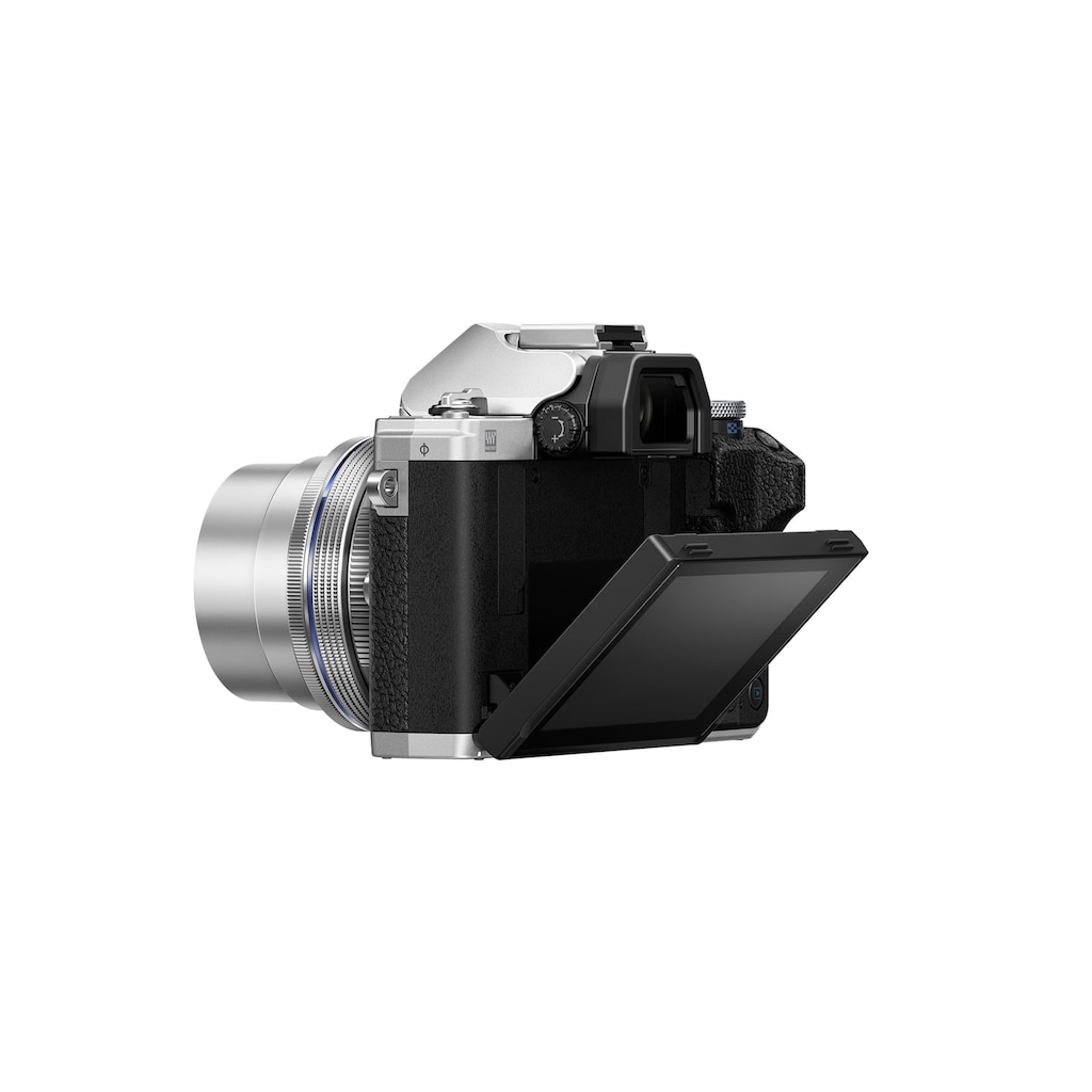 Olympus Kompaktkamera »E-M10 Mark IV Kit 14-42 Silber«, 20,3 MP, WLAN (WiFi)