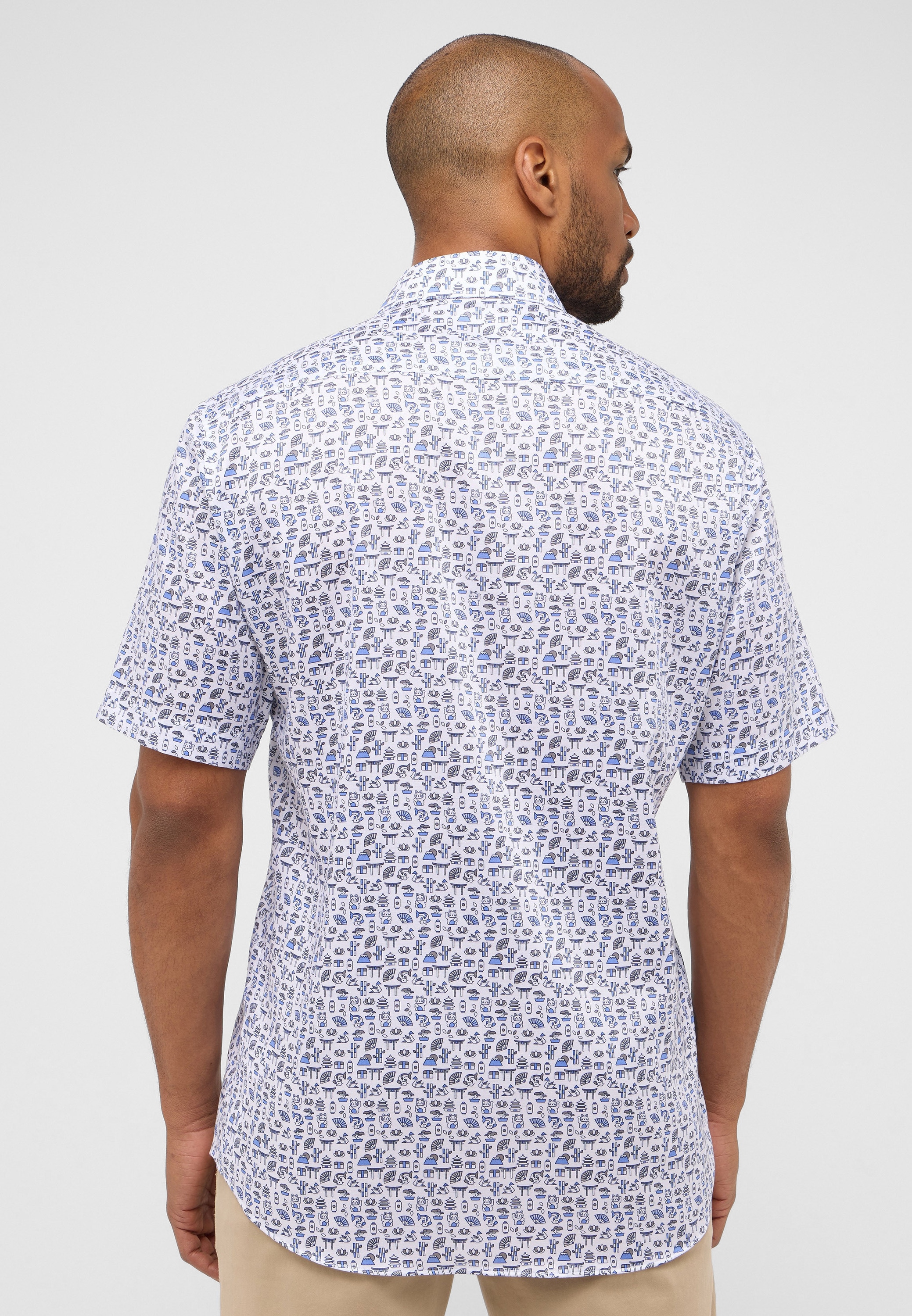 Eterna Kurzarmhemd »MODERN FIT« EASY IRON (bügelleicht)