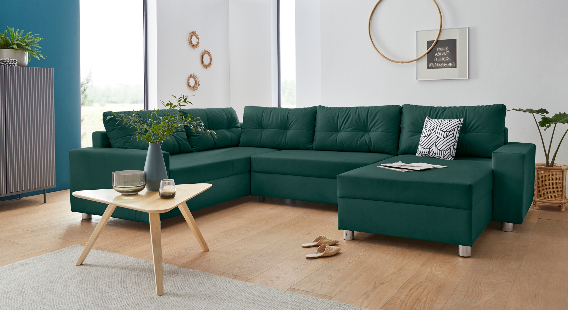 Image of COLLECTION AB Wohnlandschaft, inklusive Federkern, wahlweise mit Bettfunktion und Bettkasten bei Ackermann Versand Schweiz